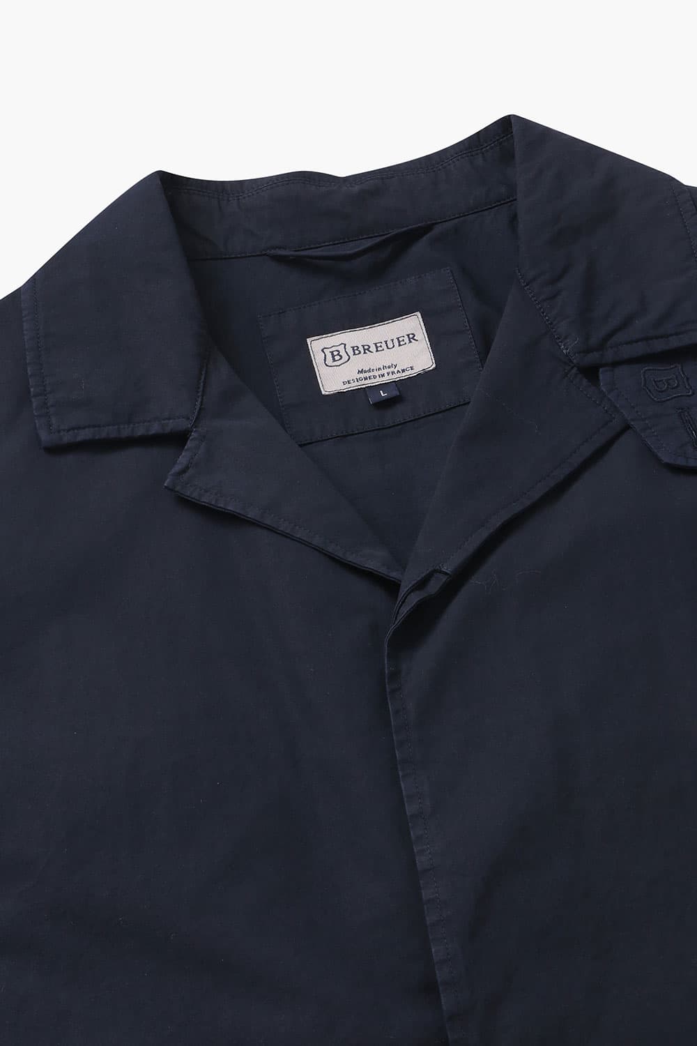 코튼 가먼트다잉 104 다크네이비 트렌치 코트