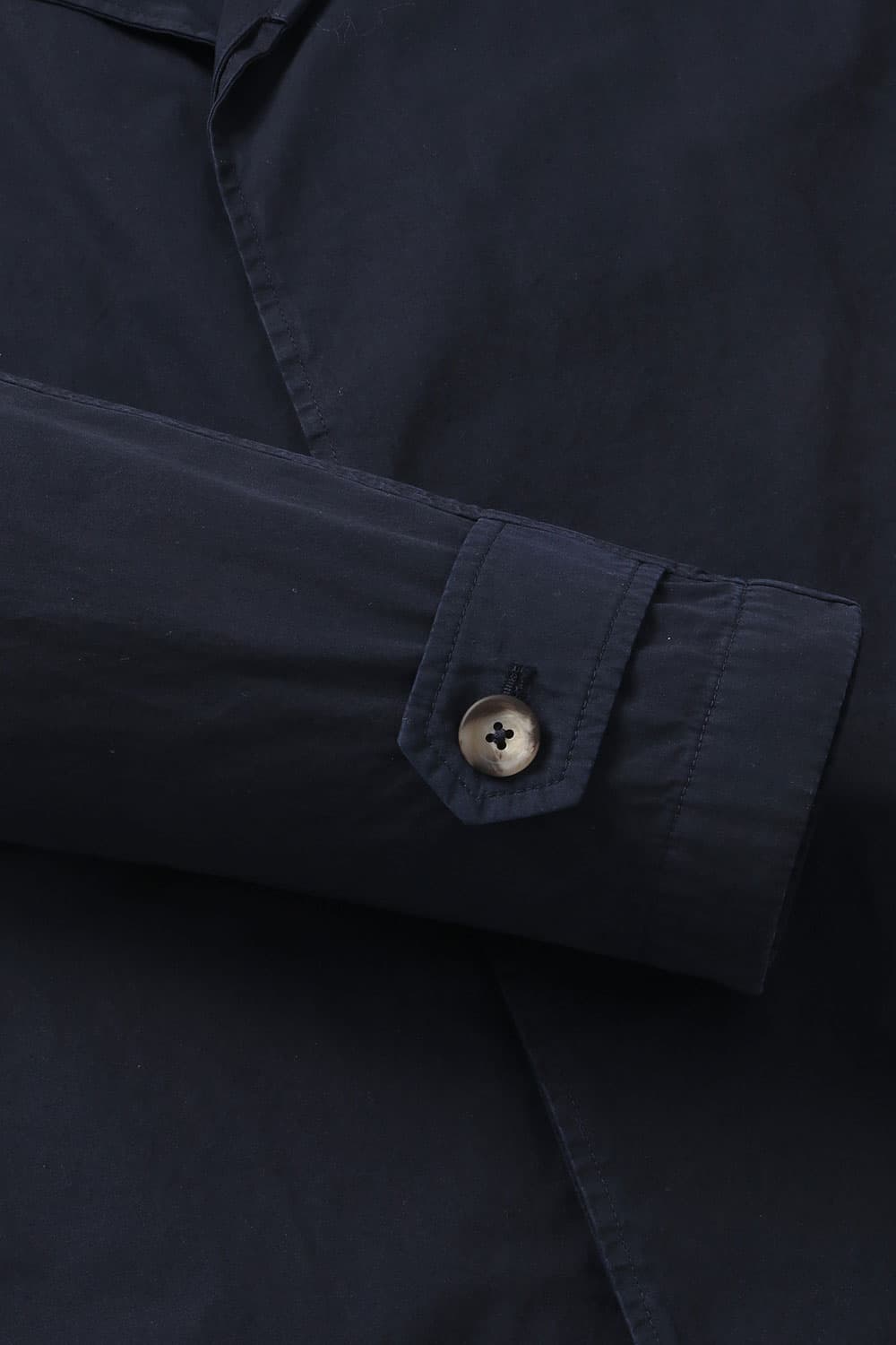 코튼 가먼트다잉 104 다크네이비 트렌치 코트