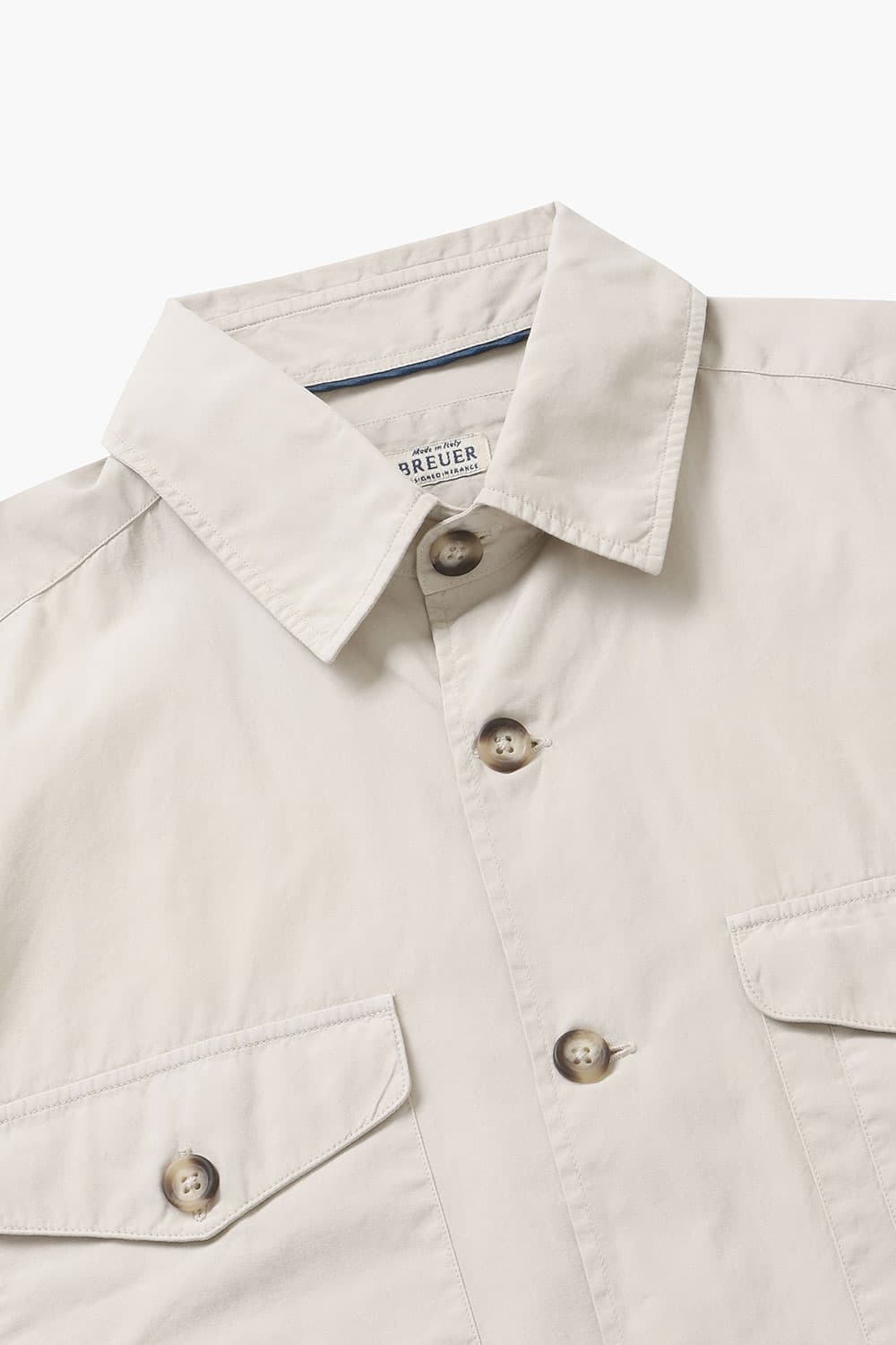 코튼 버튼 다운 투 포켓 201 라이트그린 셔츠