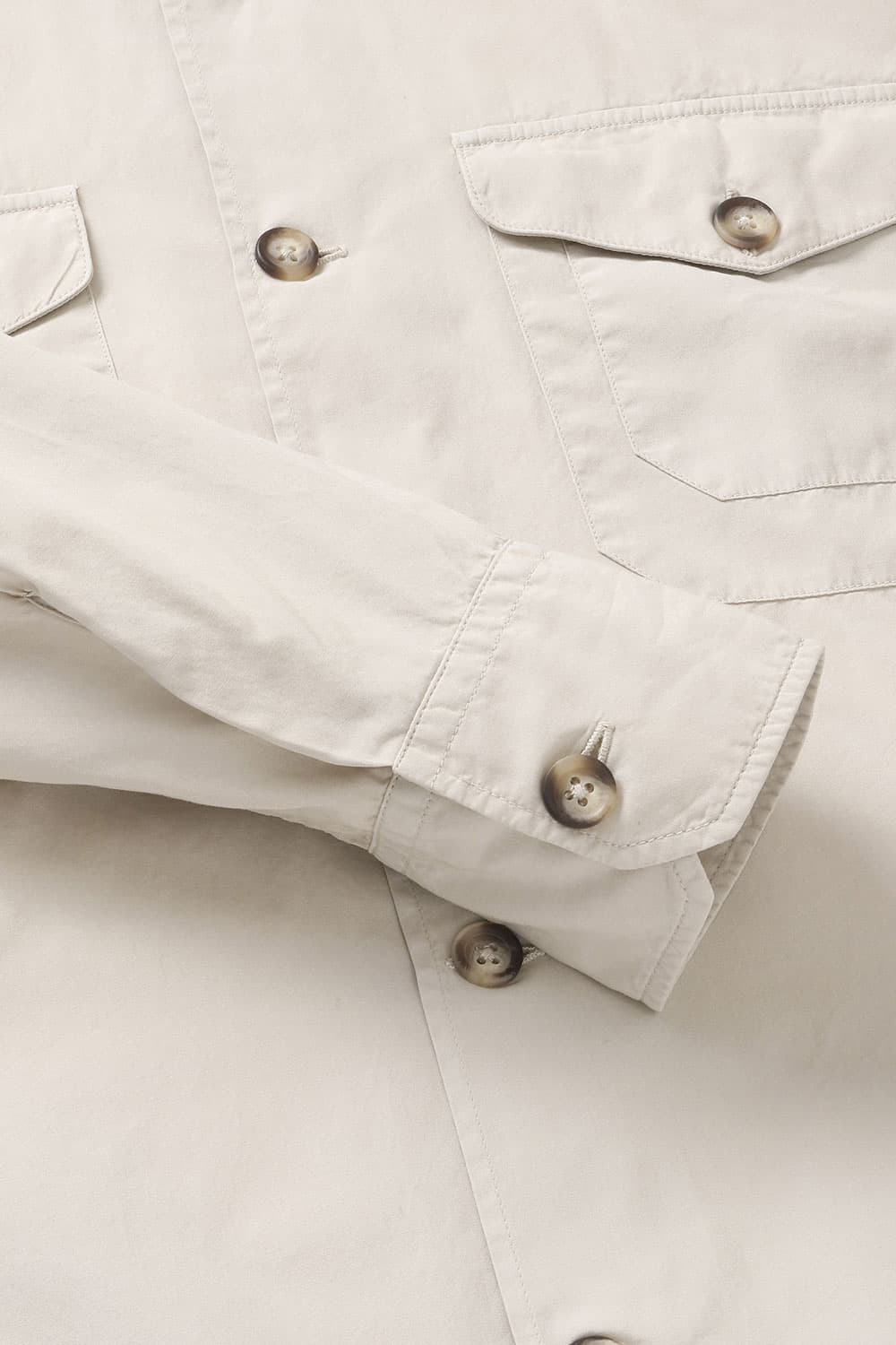 코튼 버튼 다운 투 포켓 201 라이트그린 셔츠