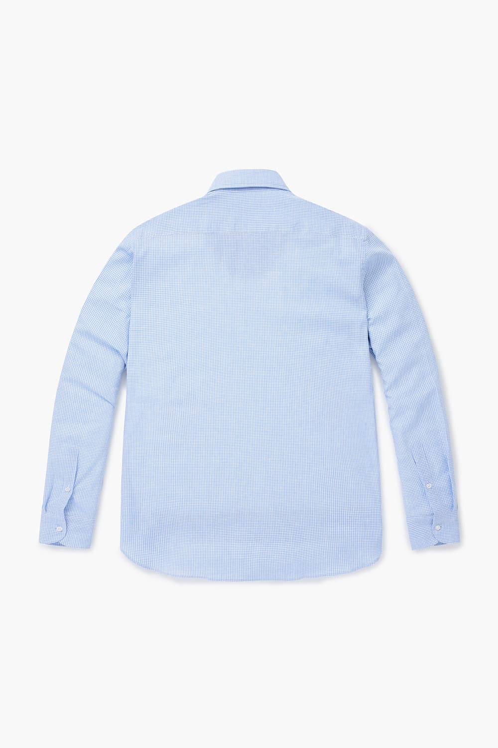 린넨 혼방 마이크로 깅엄 체크 810 라이트블루 셔츠