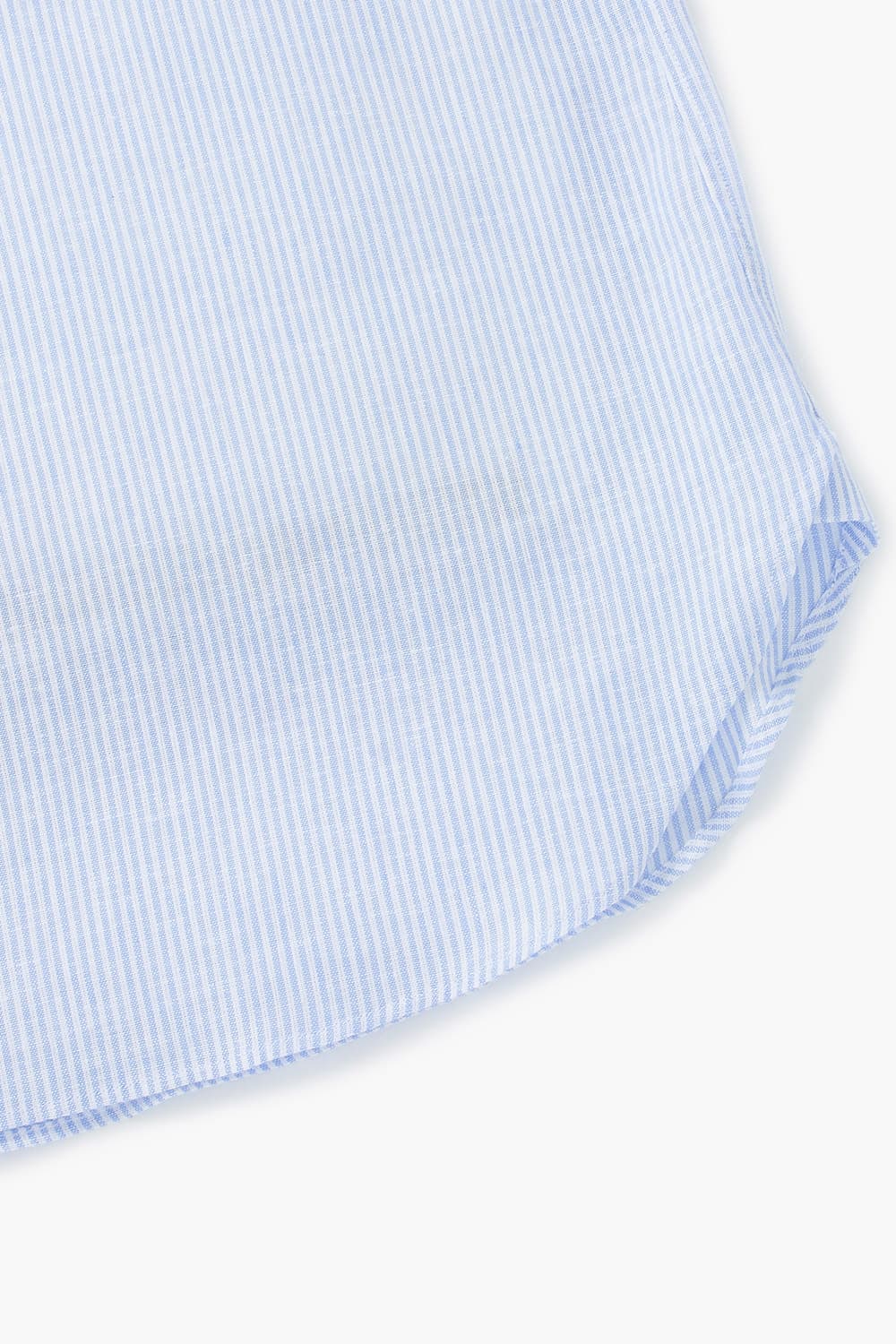 린넨 혼방 스트라이프 809 라이트블루 셔츠