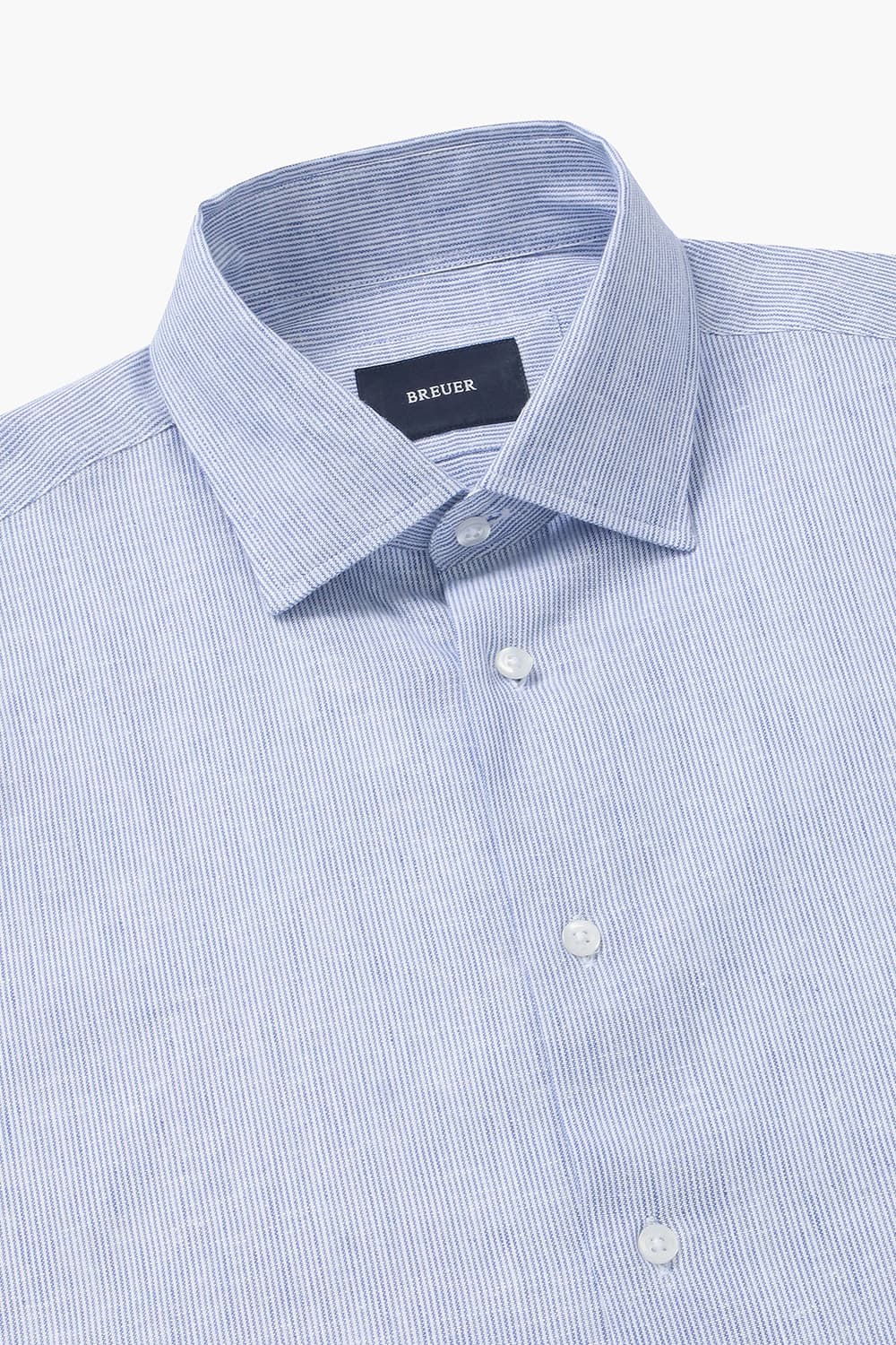 린넨 혼방 스트라이프 808 라이트블루 셔츠