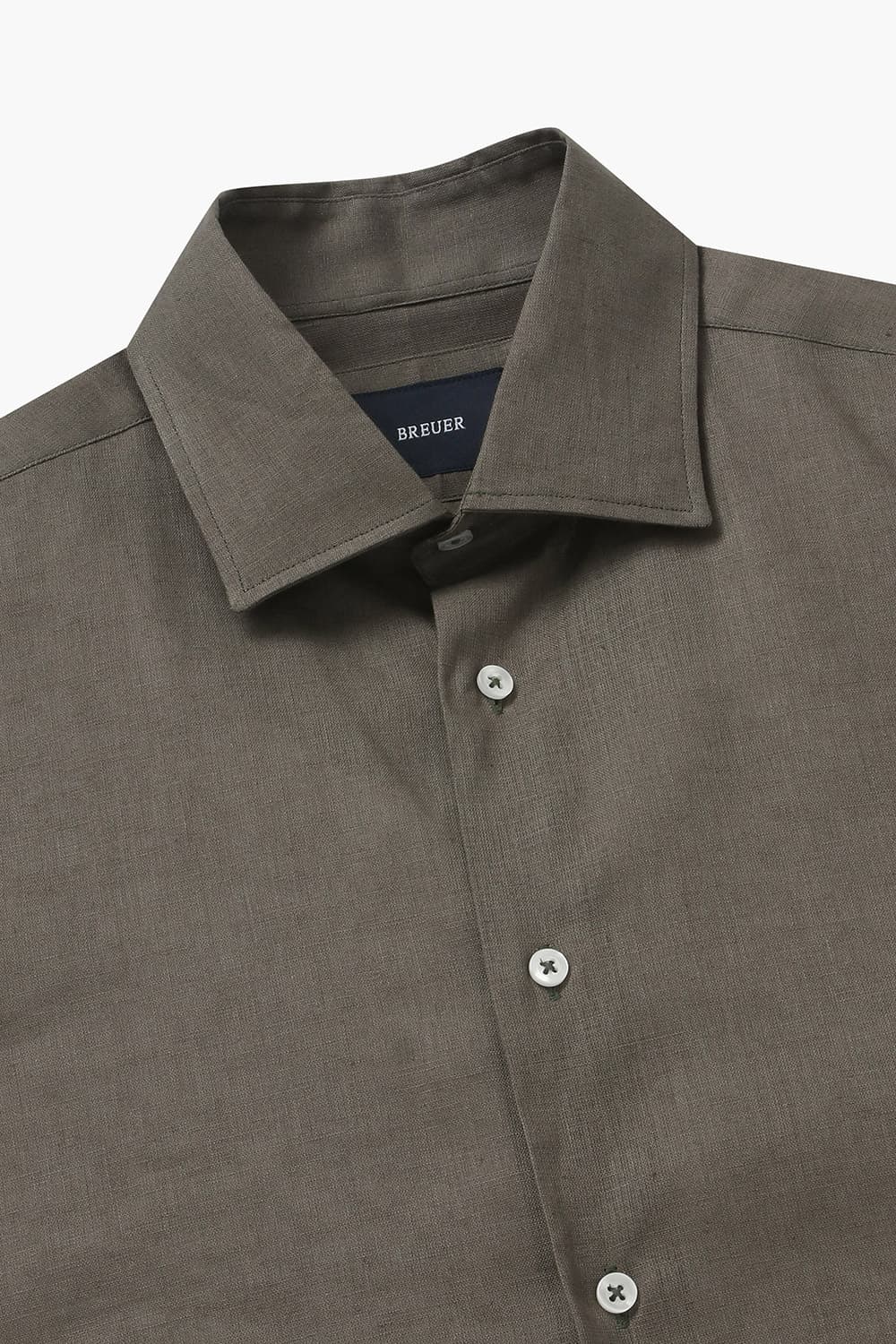 린넨 혼방 베이직 806 다크브라운 셔츠