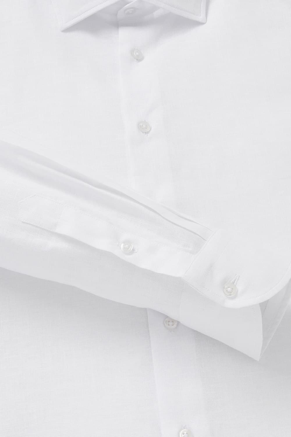 린넨 혼방 베이직 806 화이트 셔츠