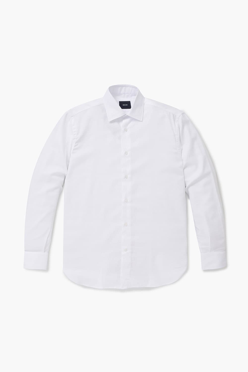 코튼 베이직 도비 802 화이트 셔츠