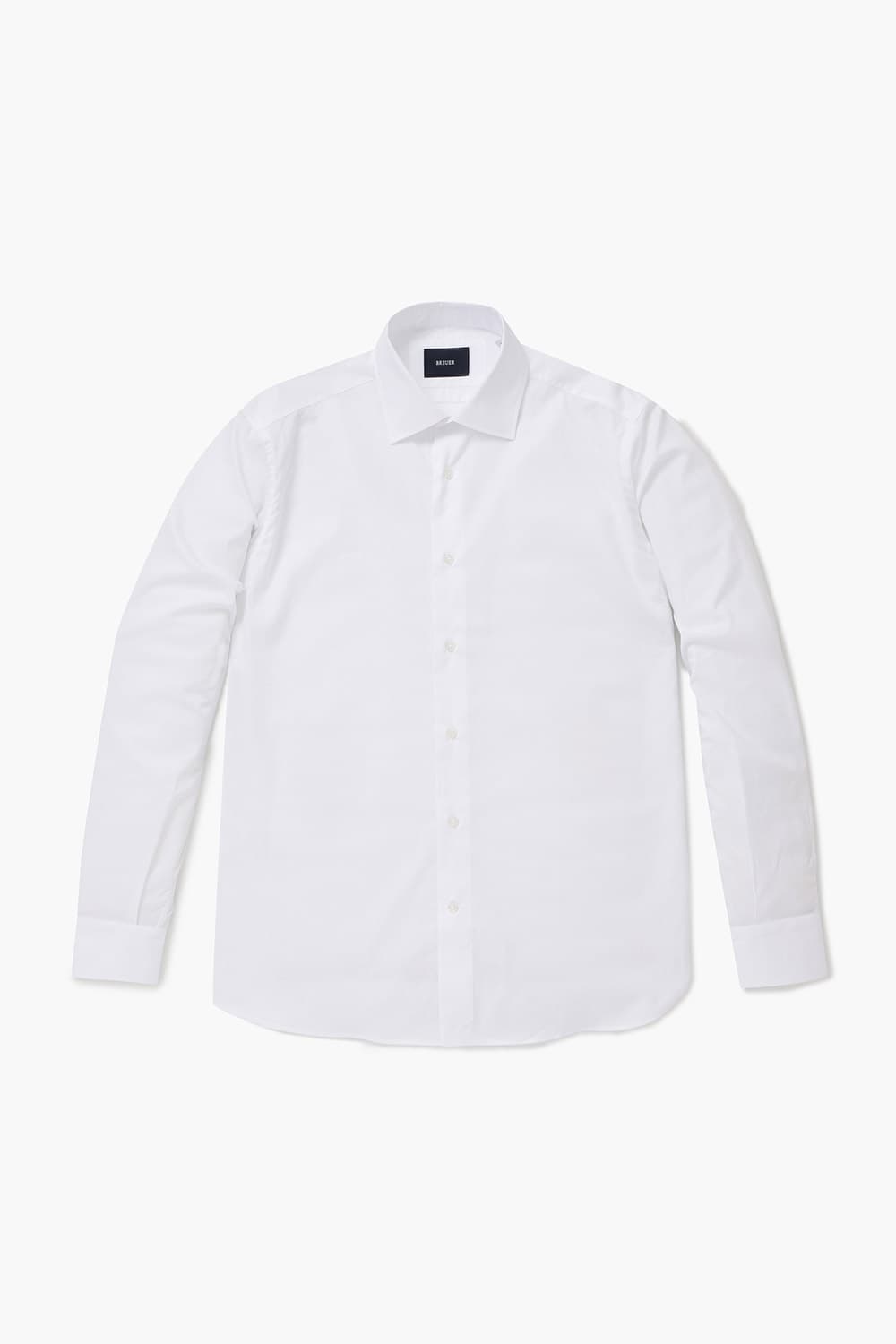 코튼 베이직 도비 801 화이트 셔츠