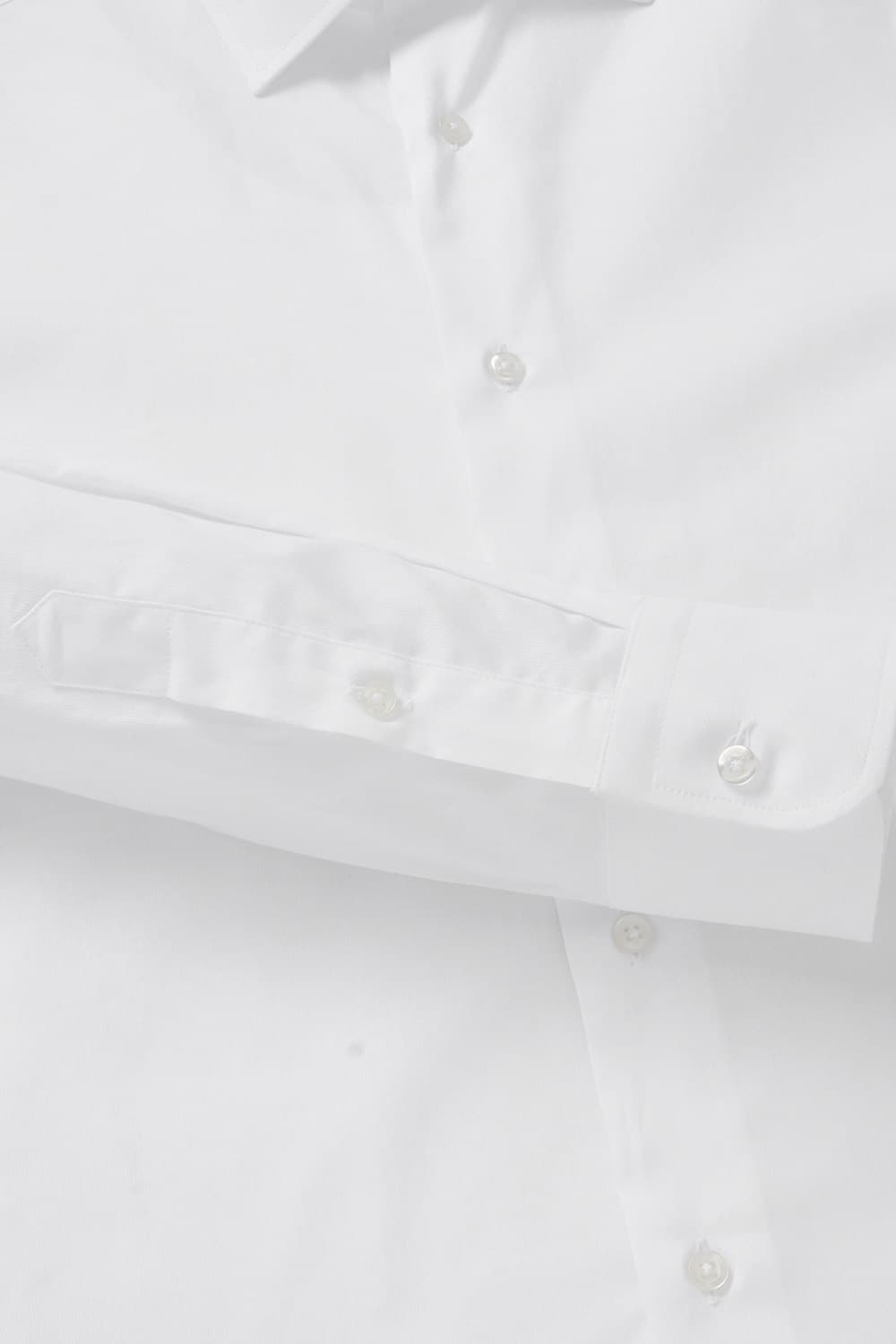 코튼 베이직 도비 801 화이트 셔츠