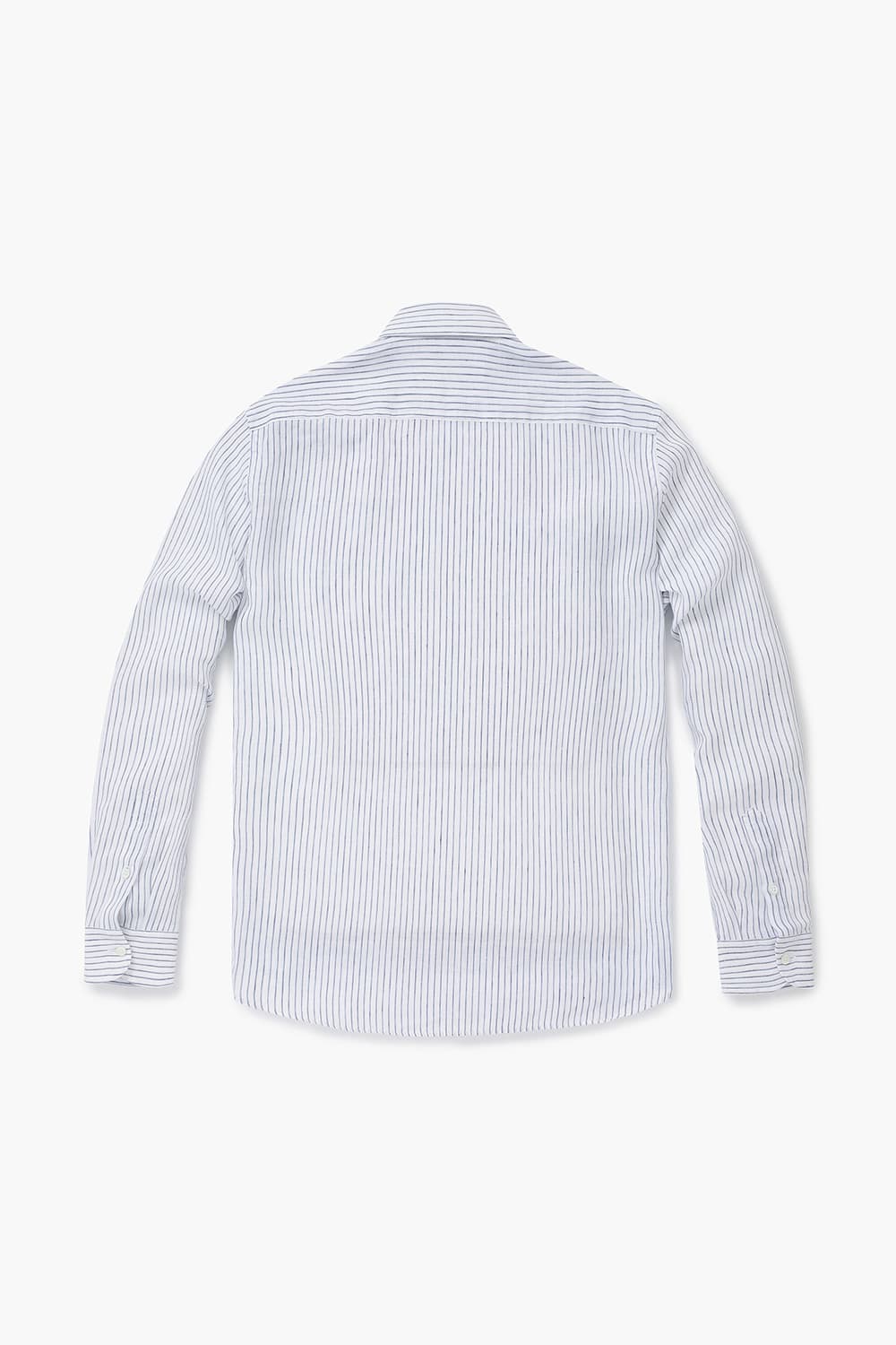 린넨 스트라이프 306 블루 셔츠