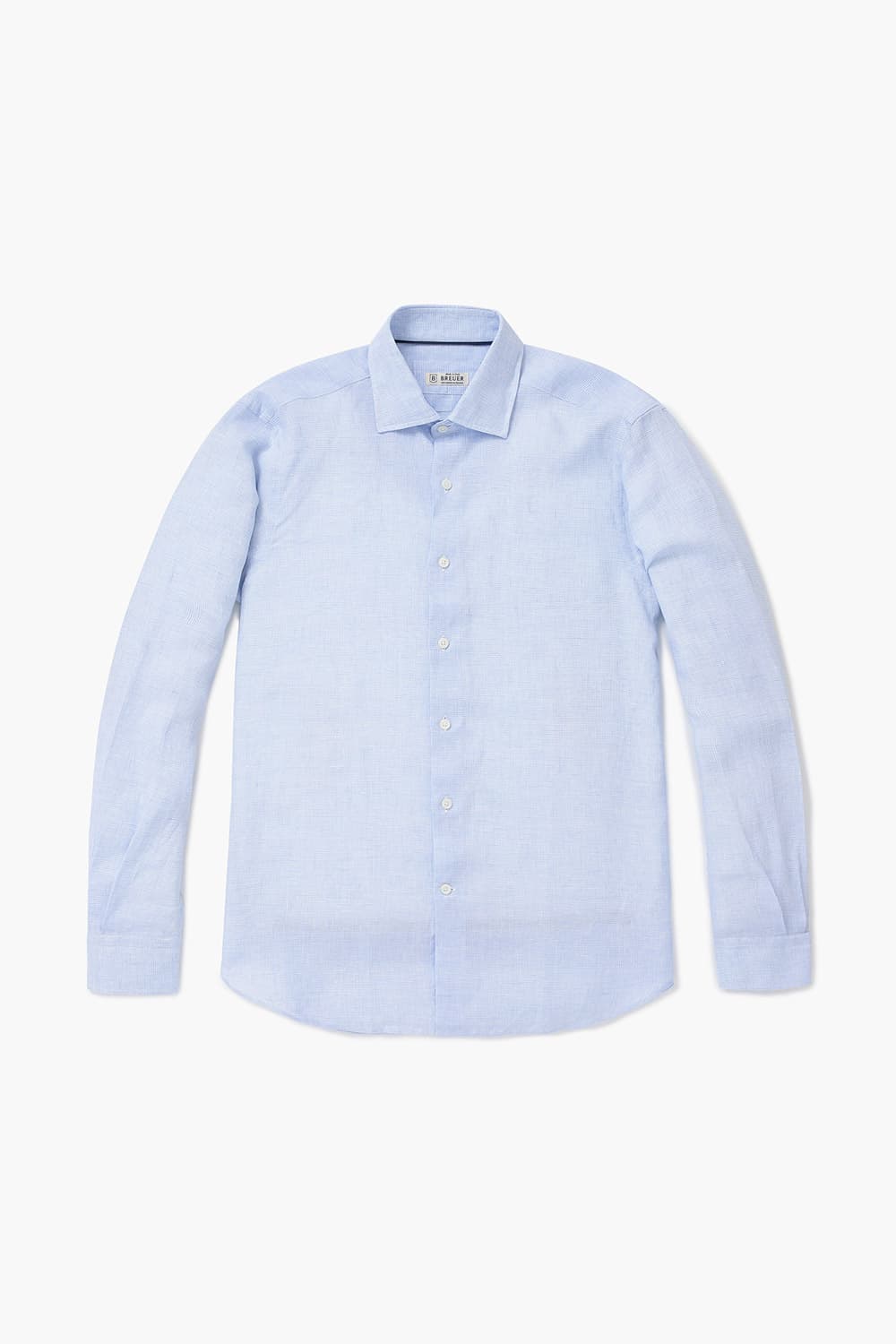 린넨 마이크로 하운드투스 305 라이트블루 셔츠