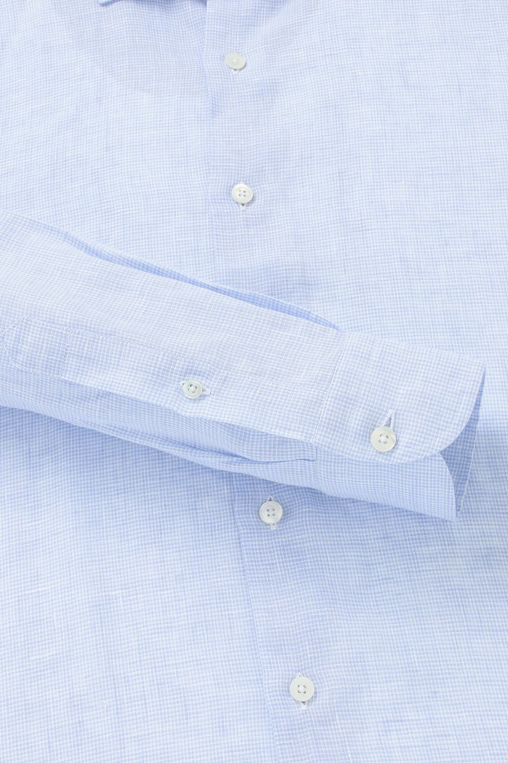 린넨 마이크로 하운드투스 305 라이트블루 셔츠