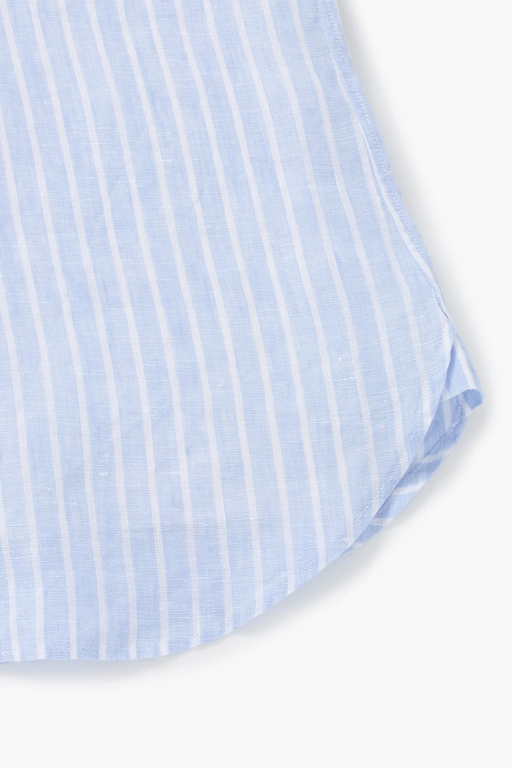 린넨 스트라이프 304 라이트블루 셔츠