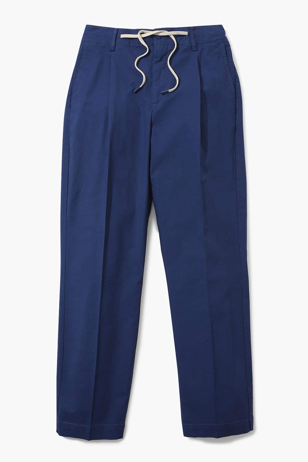 코튼 드로우스트링 세미와이드 804 네이비 팬츠