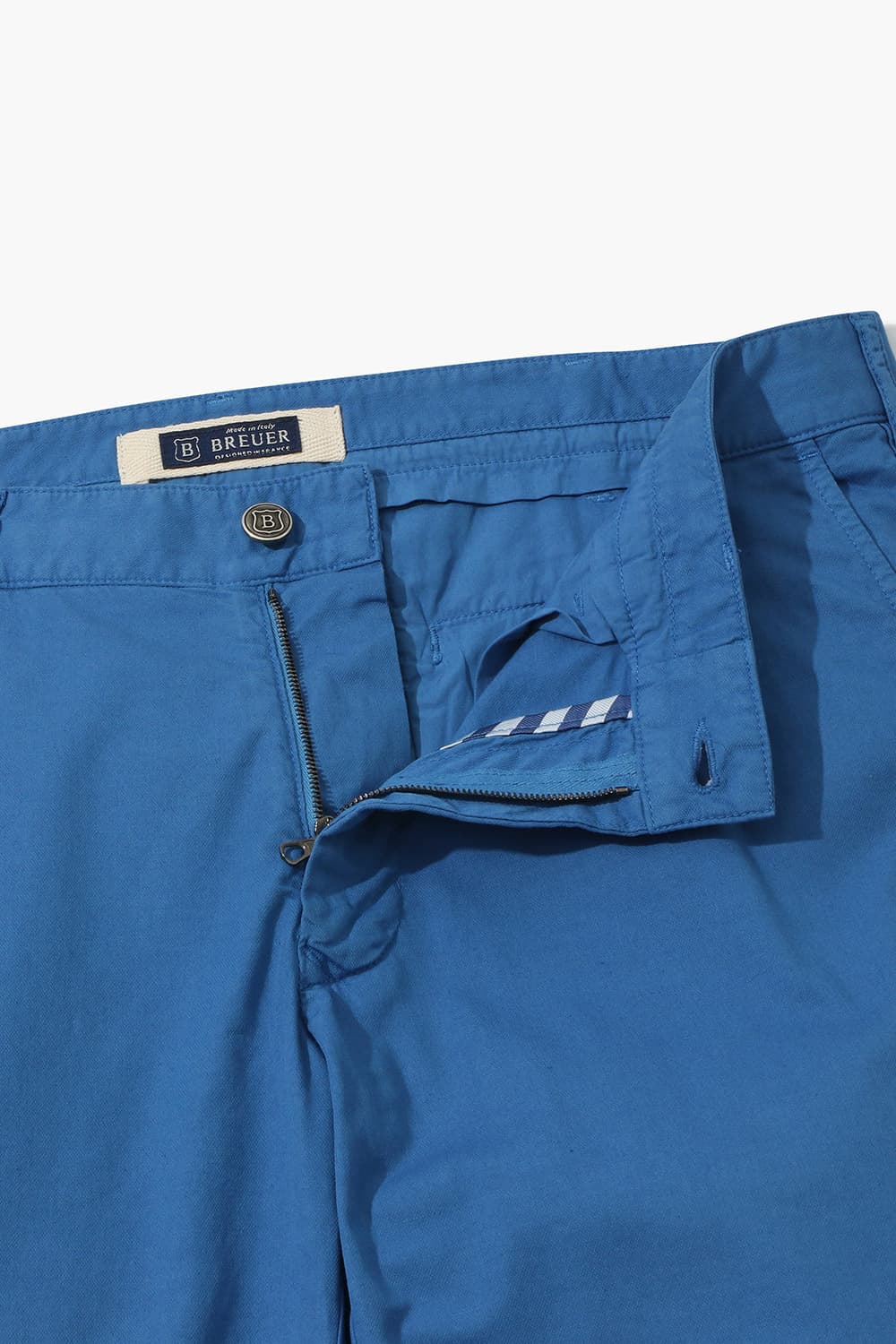 IVY 린넨 혼방 슬림 302 블루 팬츠