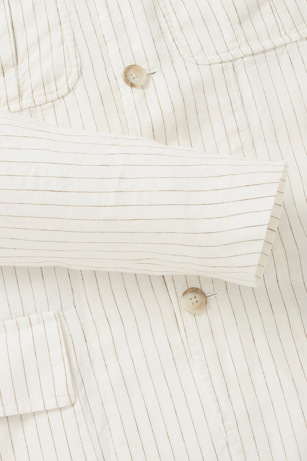 린넨 스트라이프 901 아이보리 캐주얼 자켓