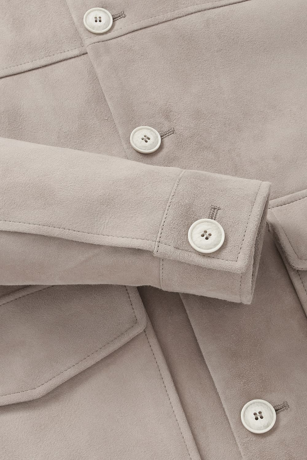 램스킨 셔츠형 801 베이지 캐주얼 자켓