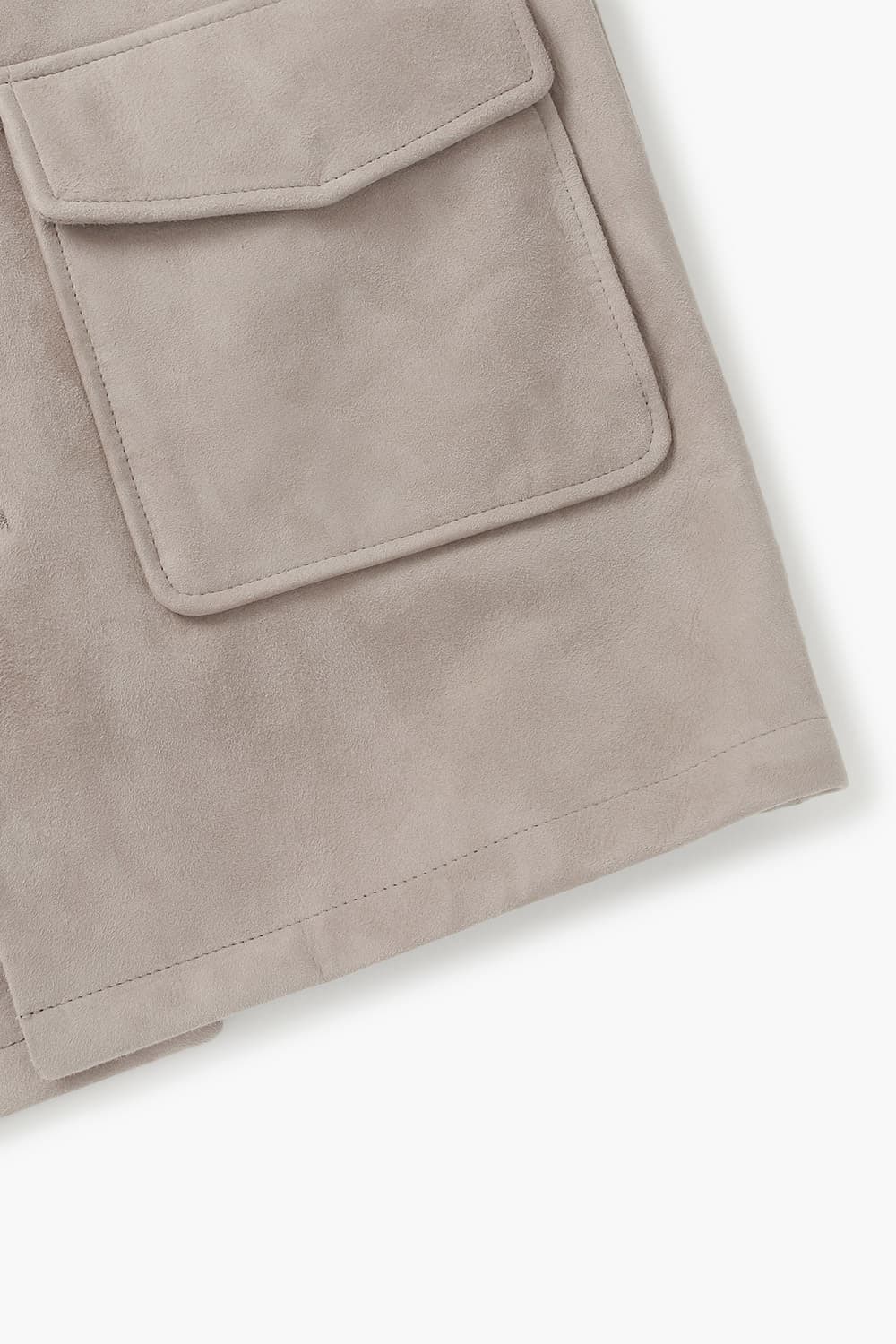 램스킨 셔츠형 801 베이지 캐주얼 자켓