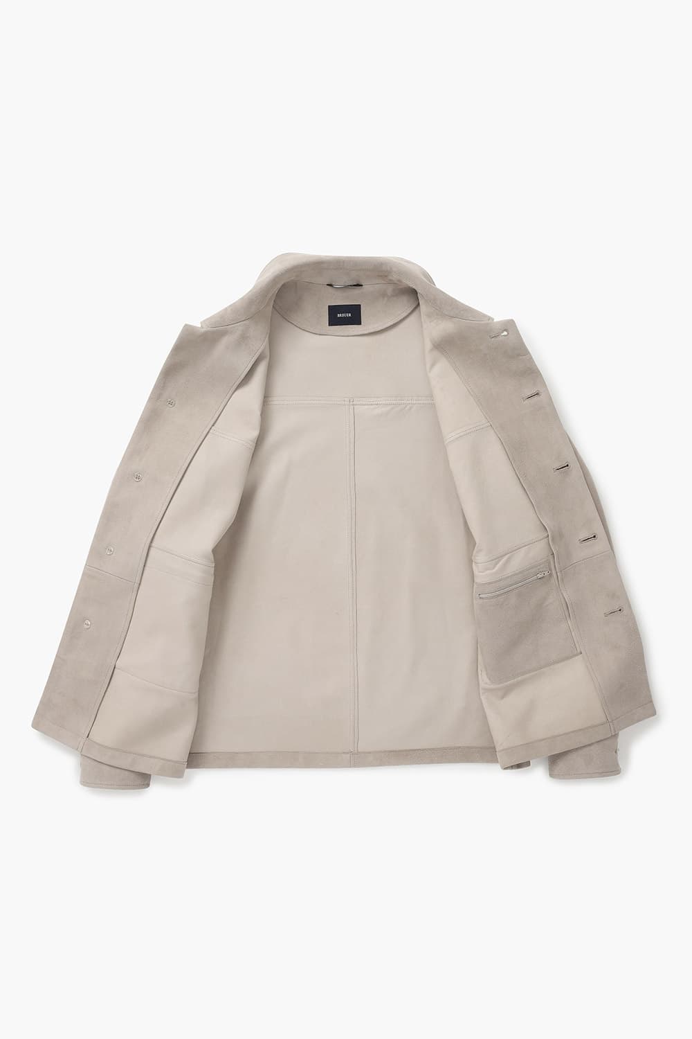 램스킨 셔츠형 801 베이지 캐주얼 자켓