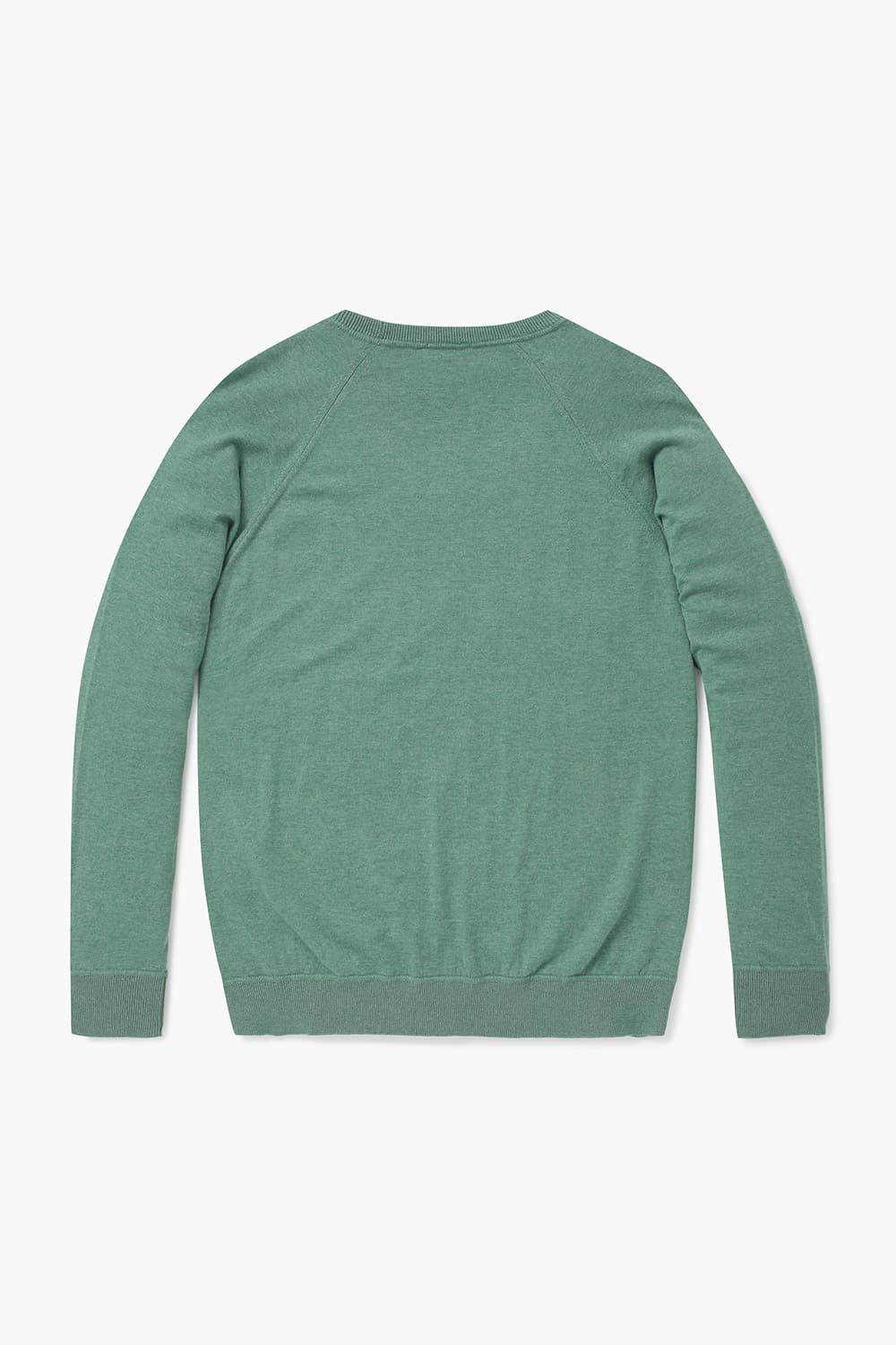 코튼 크루넥 103 그린 긴소매 니트