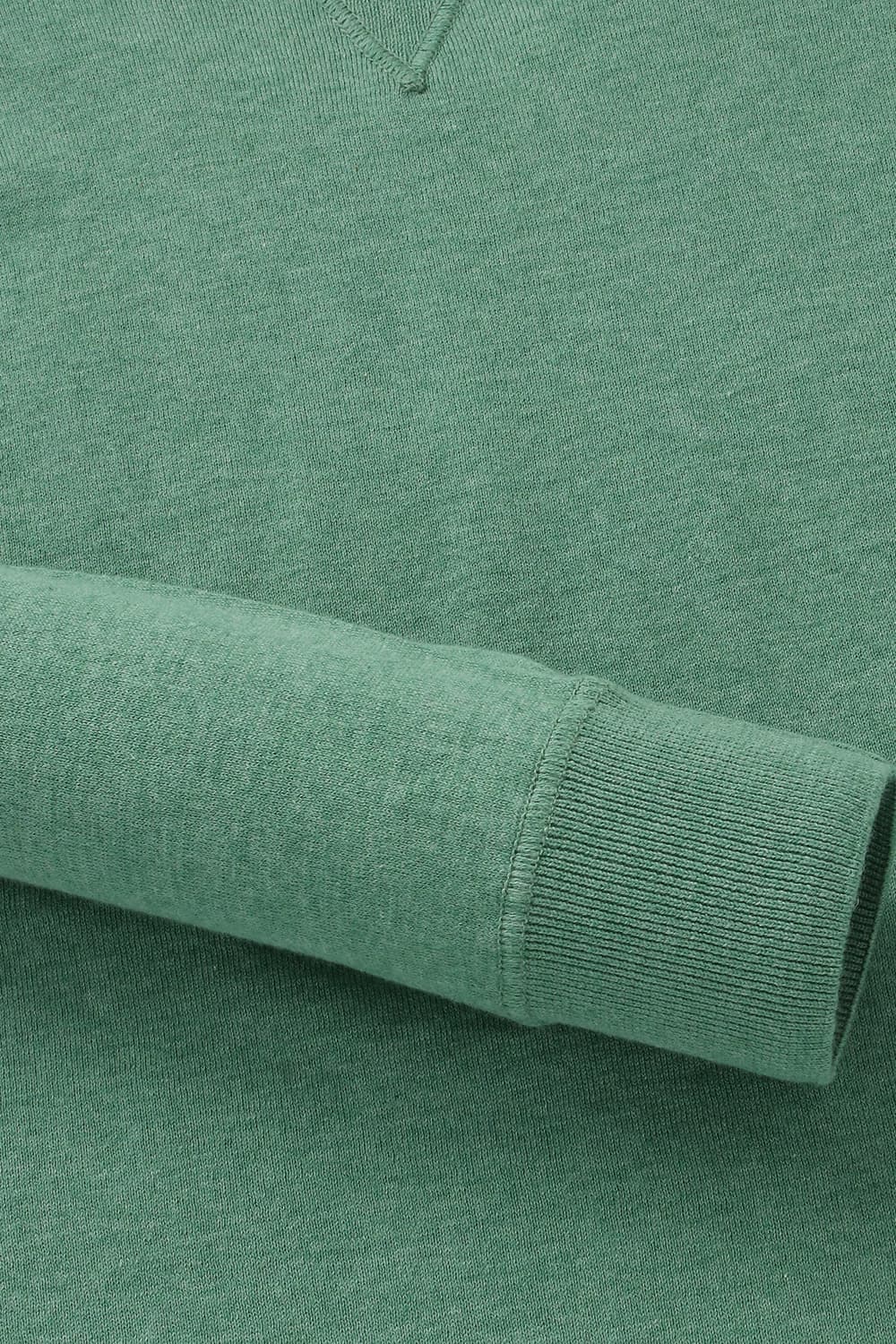 코튼 크루넥 103 그린 긴소매 니트