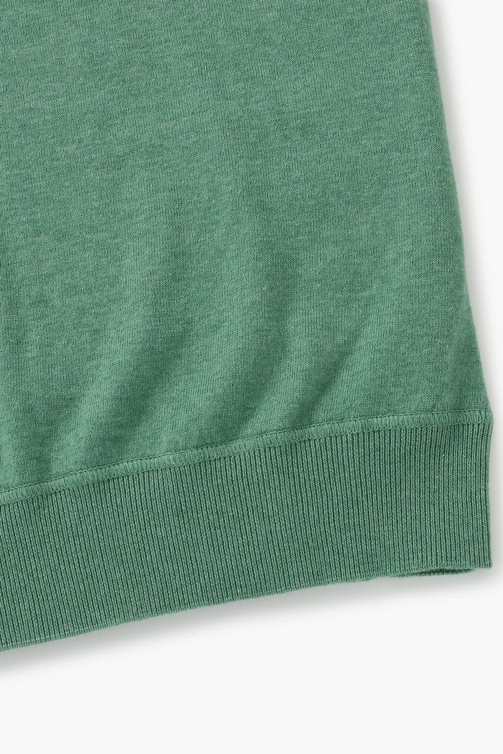 코튼 크루넥 103 그린 긴소매 니트