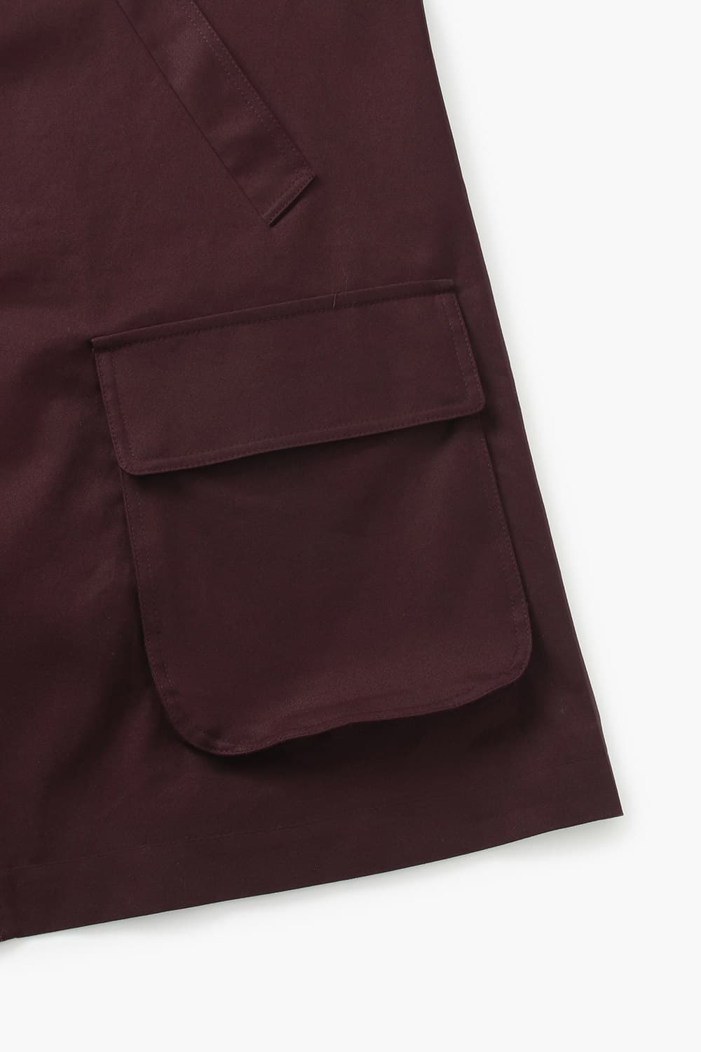 HUNTING 코튼 레글런 001 버건디 하프 코트