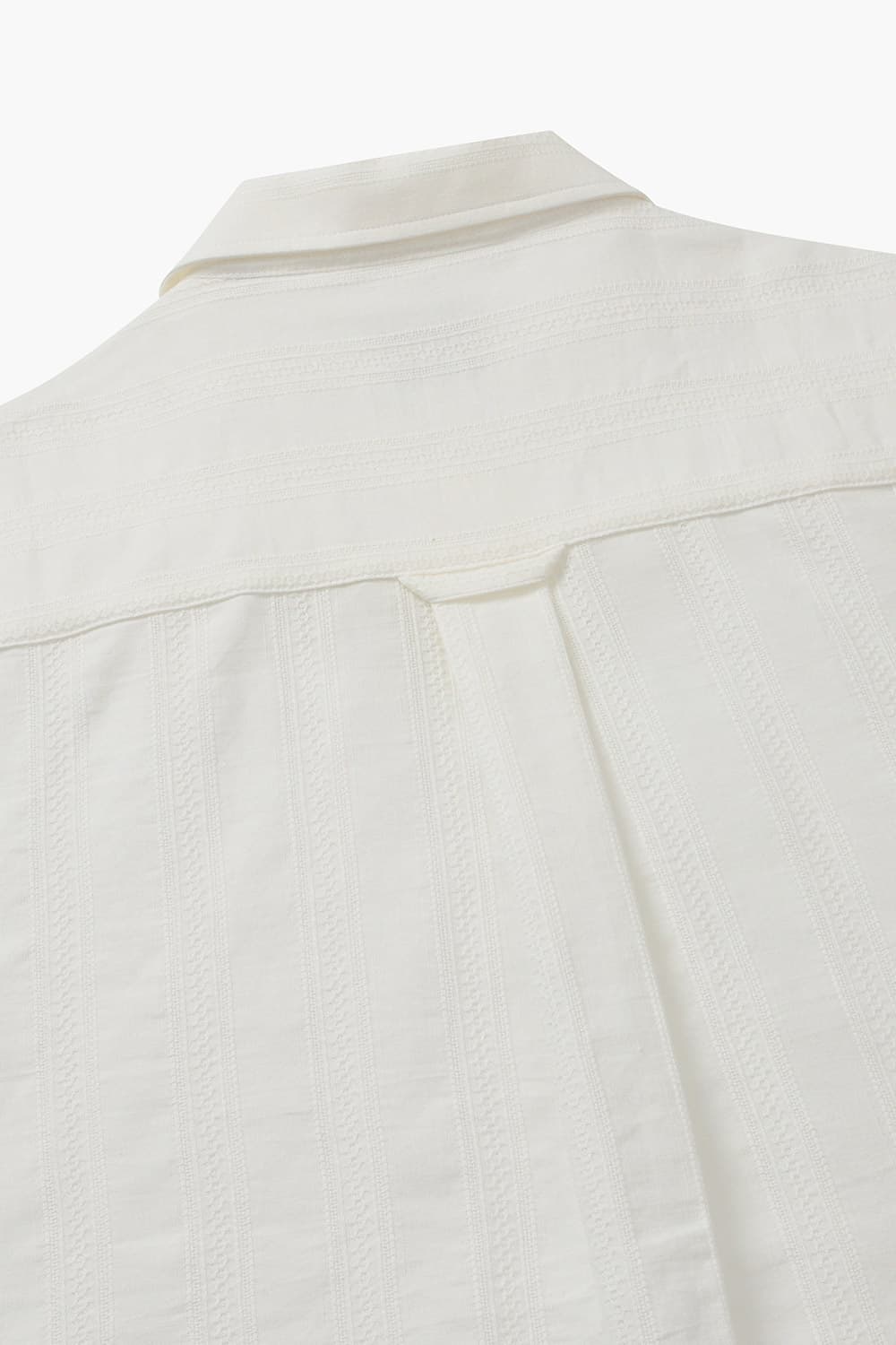 린넨 혼방 캠프 카라 002 화이트 반소매 셔츠