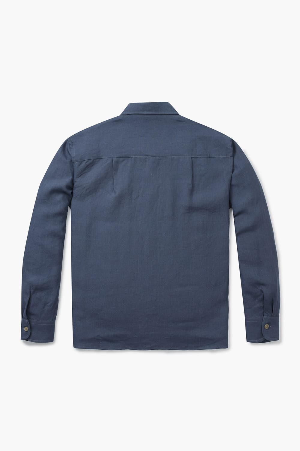 린넨 투 포켓 오버사이즈 006 네이비 셔츠