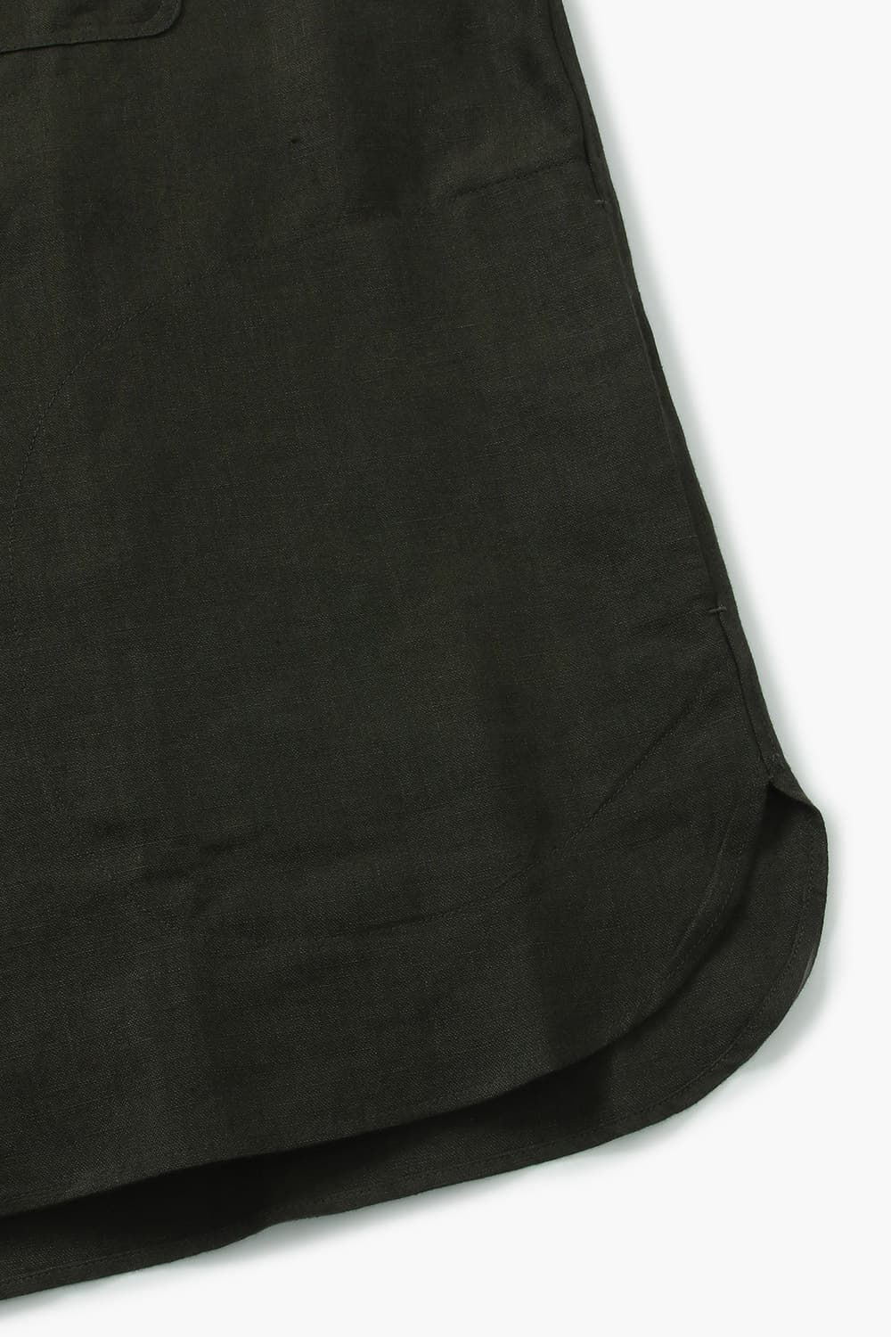 린넨 투 포켓 오버사이즈 006 카키브라운 셔츠