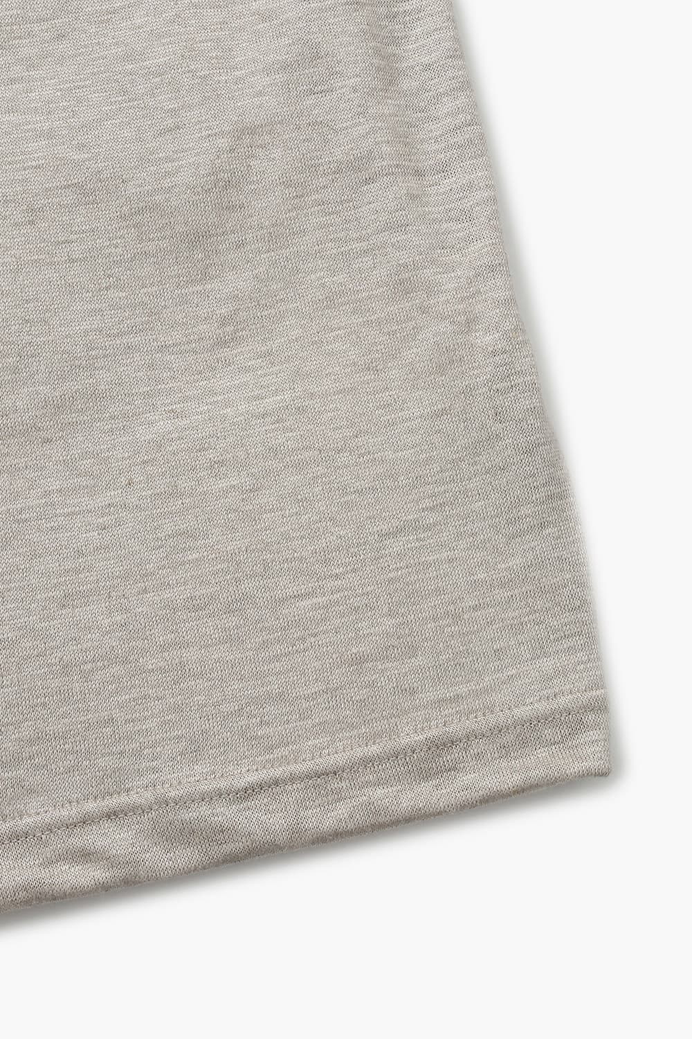 린넨 포켓 오버사이즈 003 라이트베이지 반소매 티셔츠