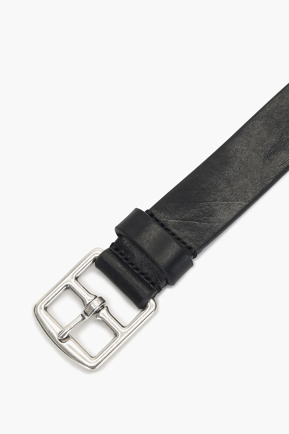 AUSTIN 소가죽 스퀘어 버클 캐주얼 정장 001 블랙 벨트