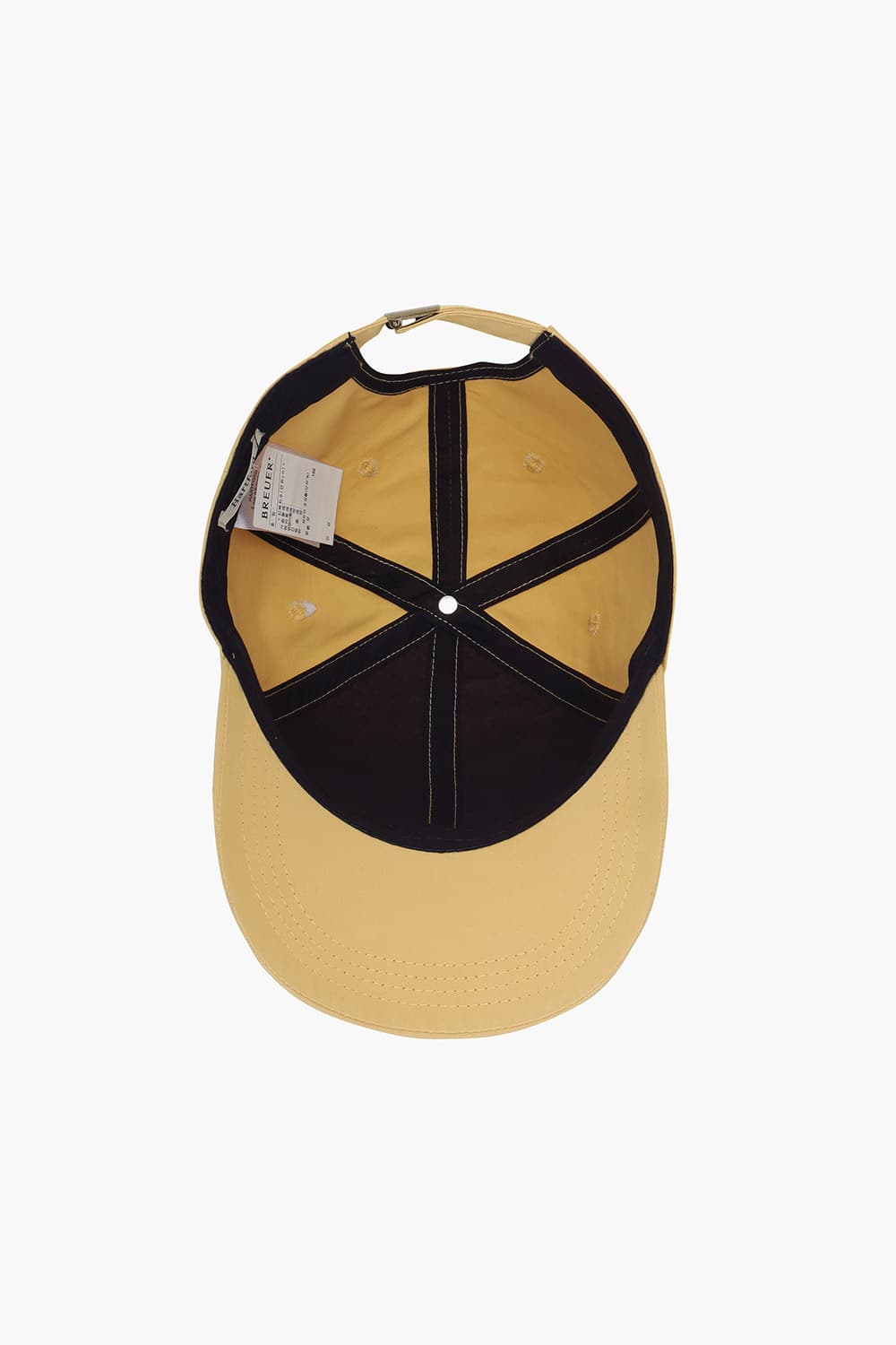 코튼 일러스트 H 로고 004 라이트옐로우 볼캡