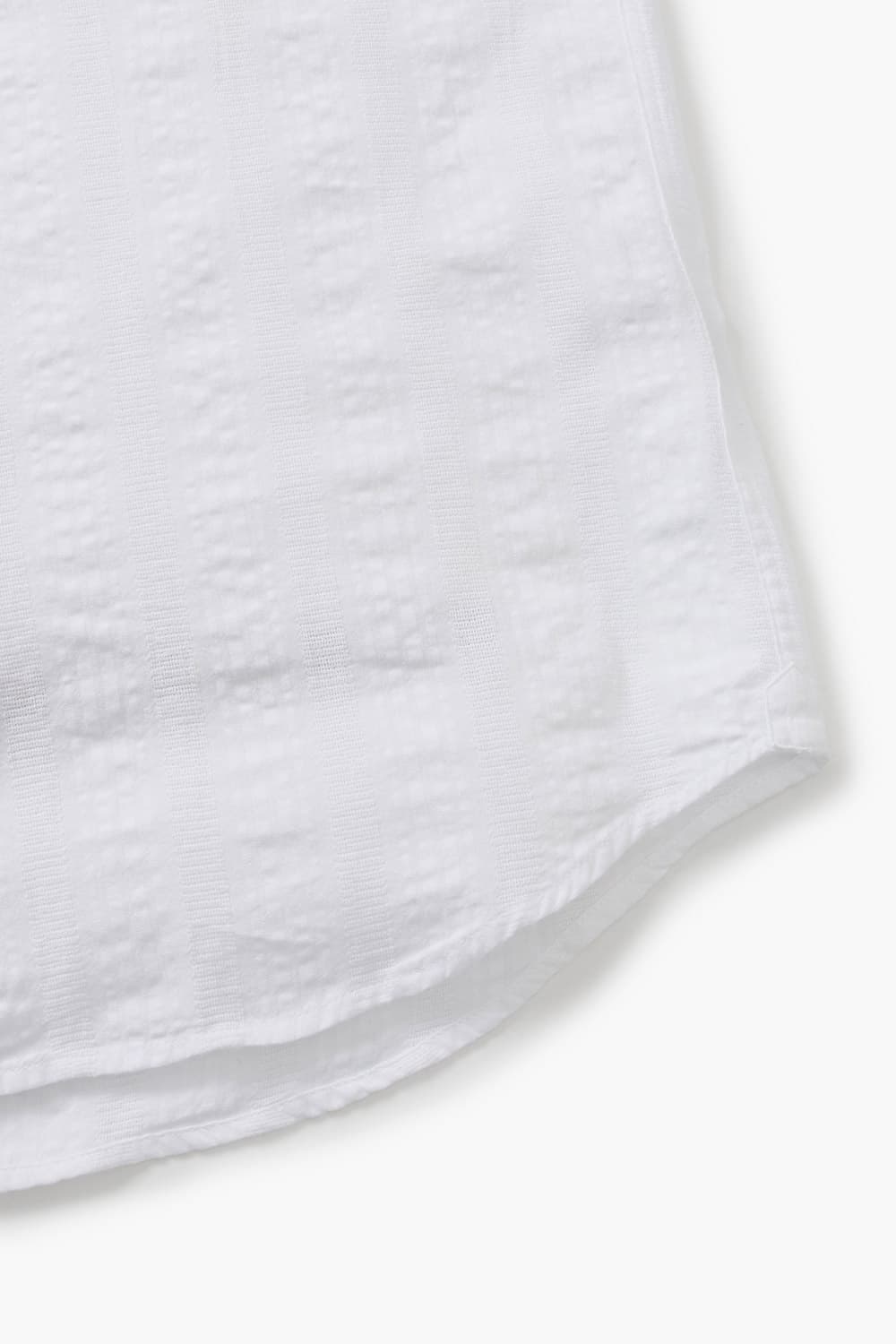 코튼 차이나 카라 002 화이트 셔츠