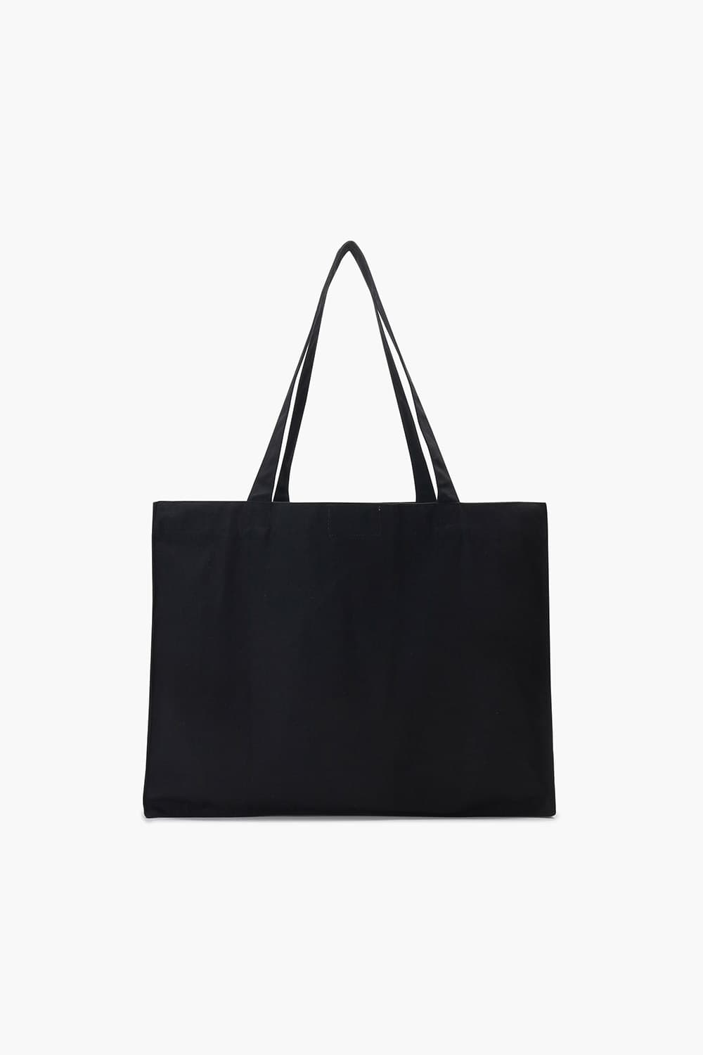 코튼 빅 로고 에코 001 블랙 숄더백