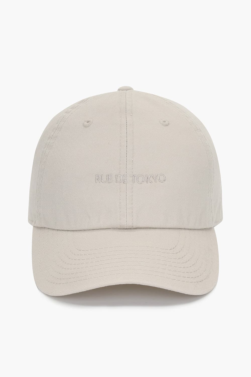 코튼 트윌 로고 001 라이트베이지 볼캡