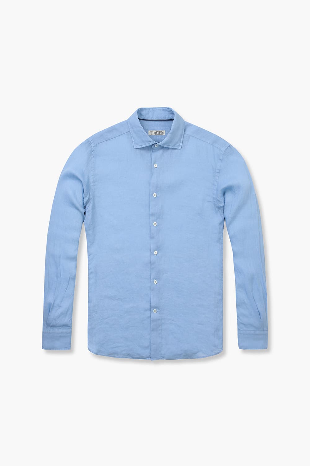 린넨 베이직 307 블루 셔츠