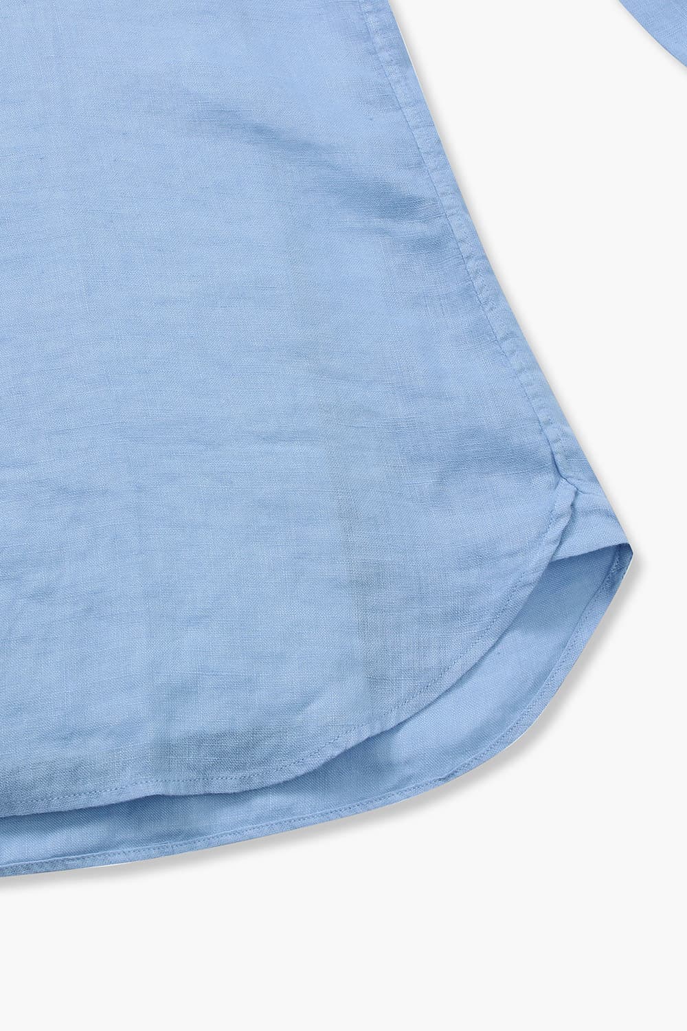 린넨 베이직 307 블루 셔츠