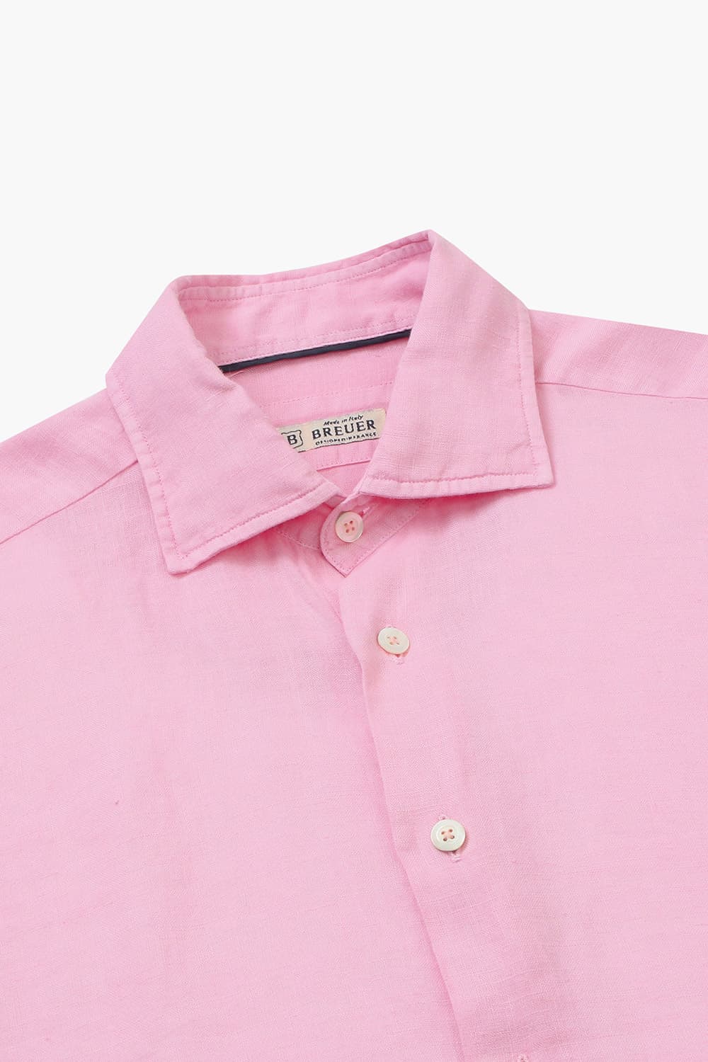 린넨 베이직 307 핑크 셔츠