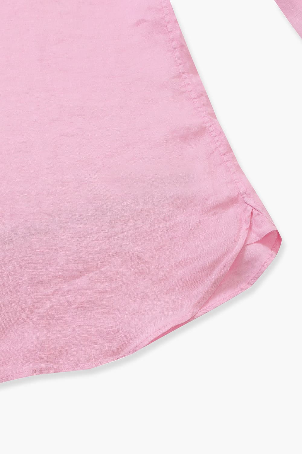 린넨 베이직 307 핑크 셔츠