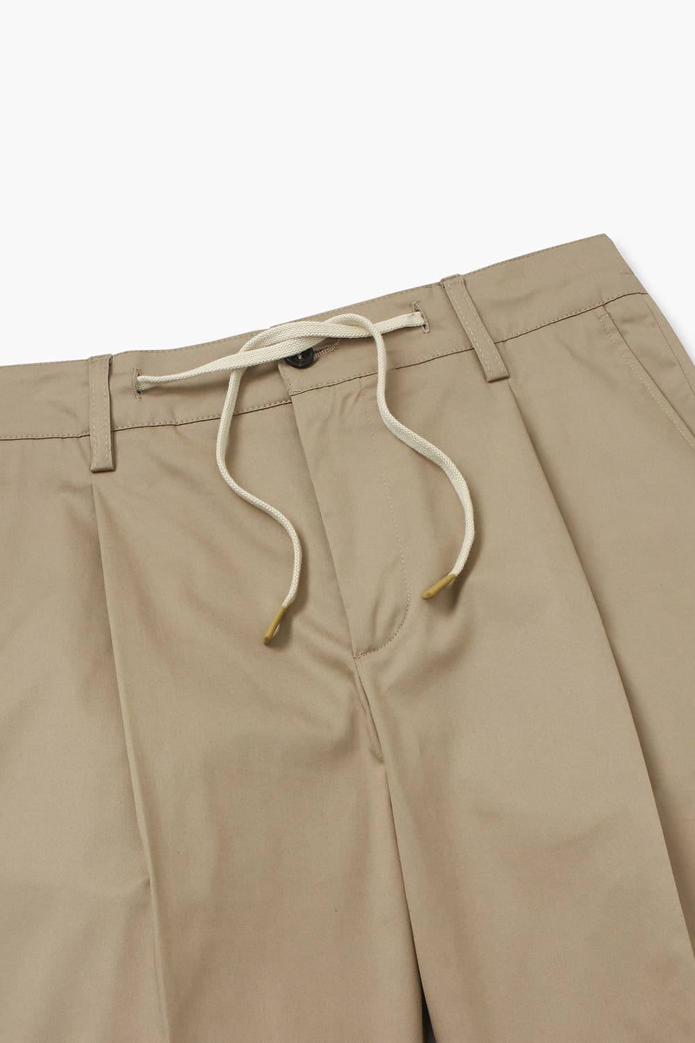 코튼 드로우스트링 세미와이드 805 베이지 팬츠