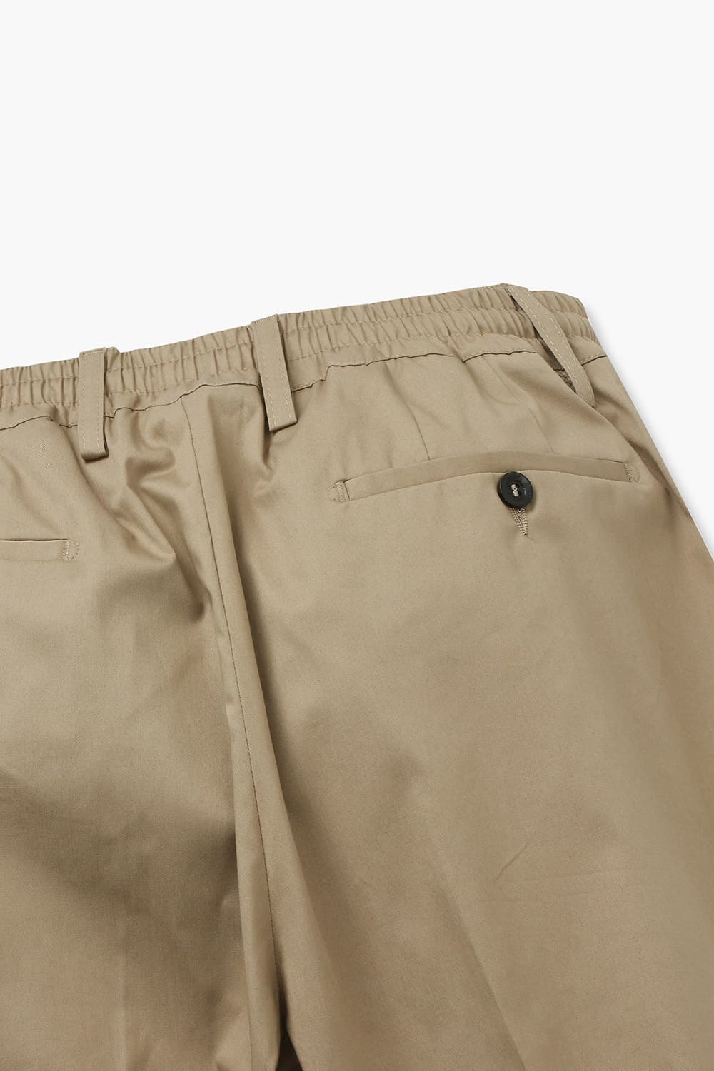 코튼 드로우스트링 세미와이드 805 베이지 팬츠