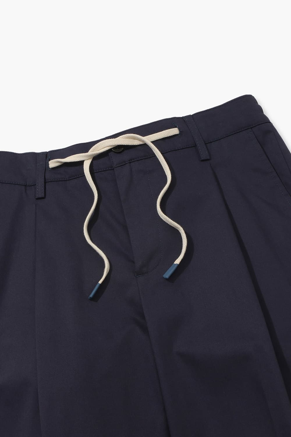 코튼 드로우스트링 세미와이드 805 다크네이비 팬츠