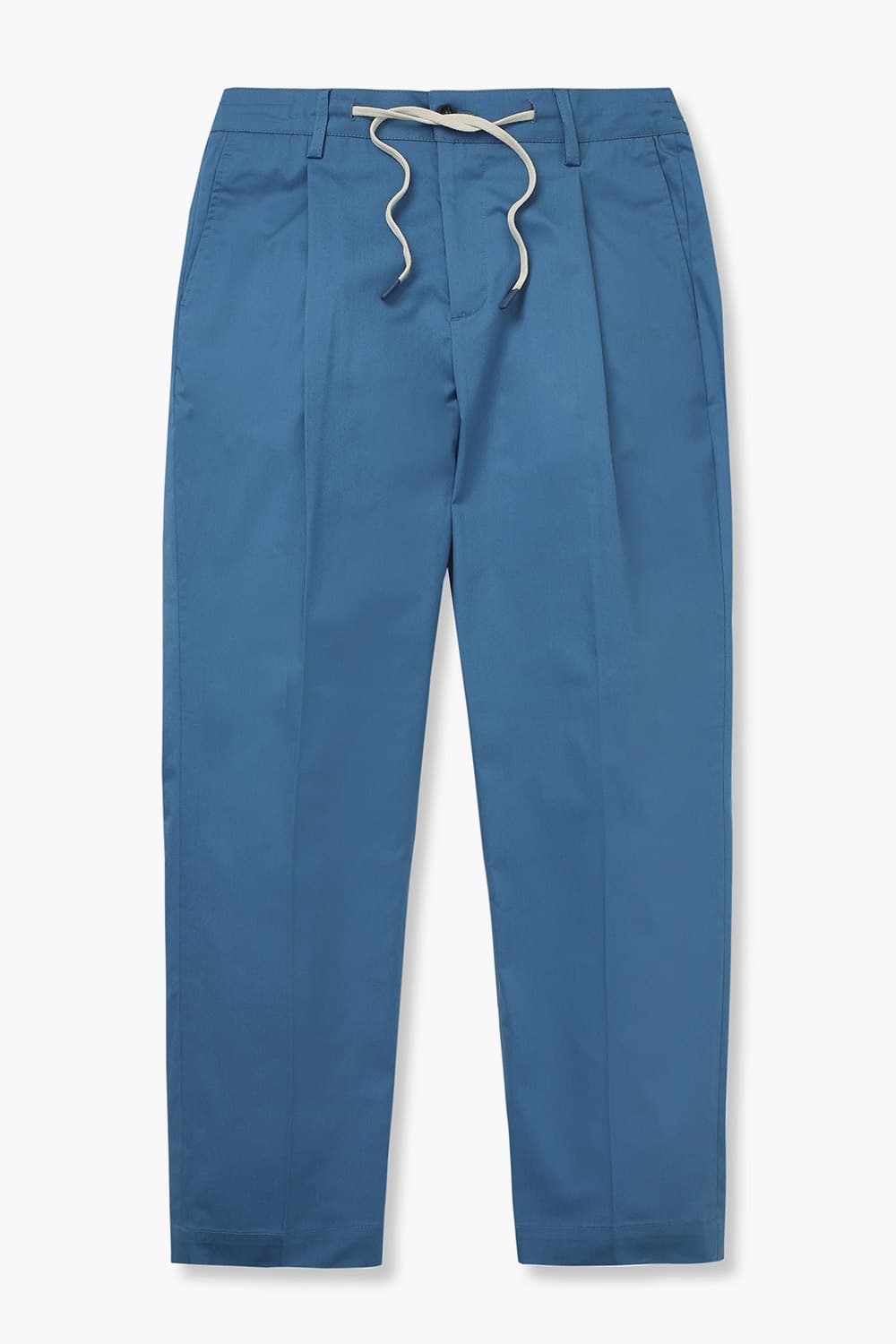 코튼 드로우스트링 세미와이드 805 블루 팬츠