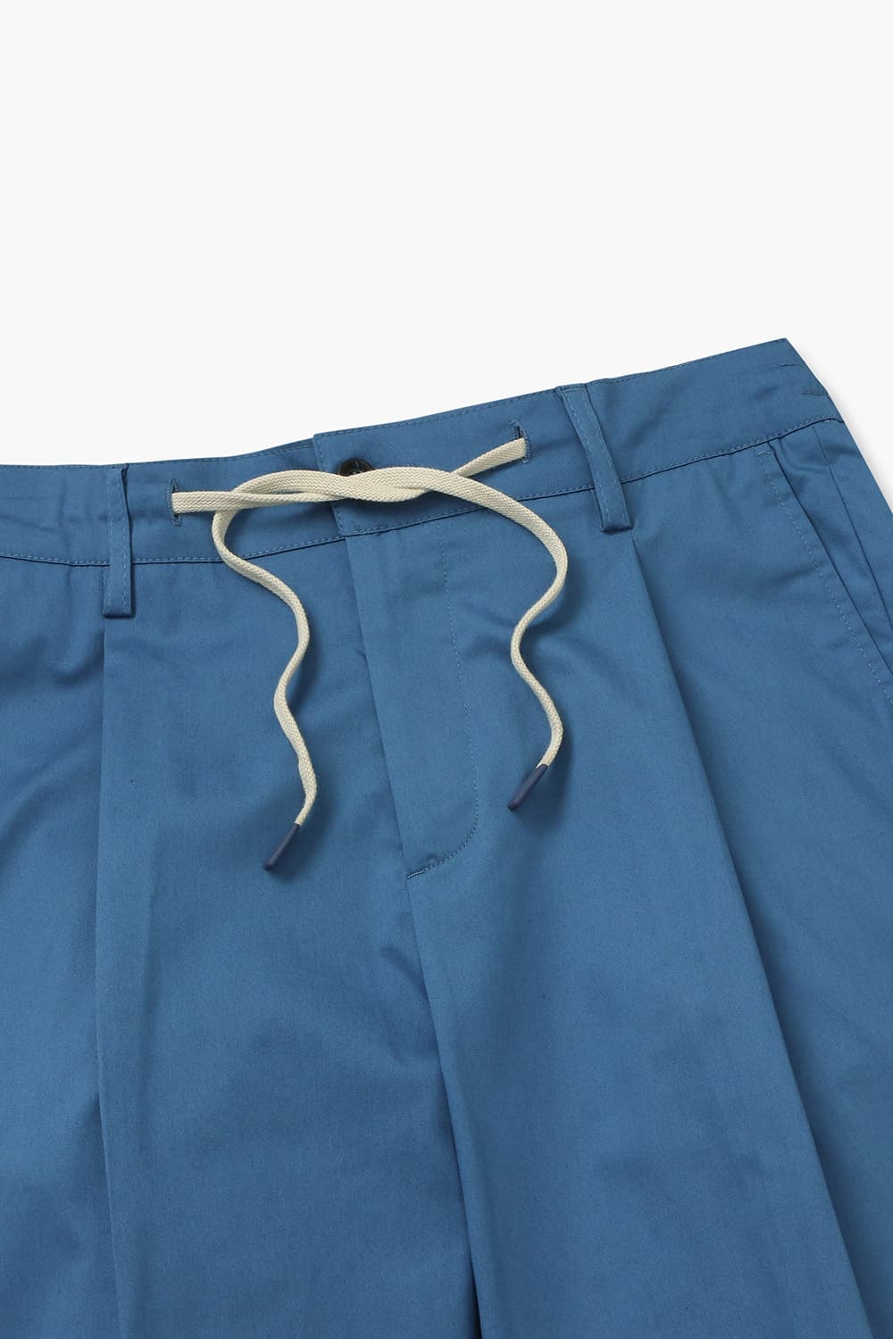 코튼 드로우스트링 세미와이드 805 블루 팬츠