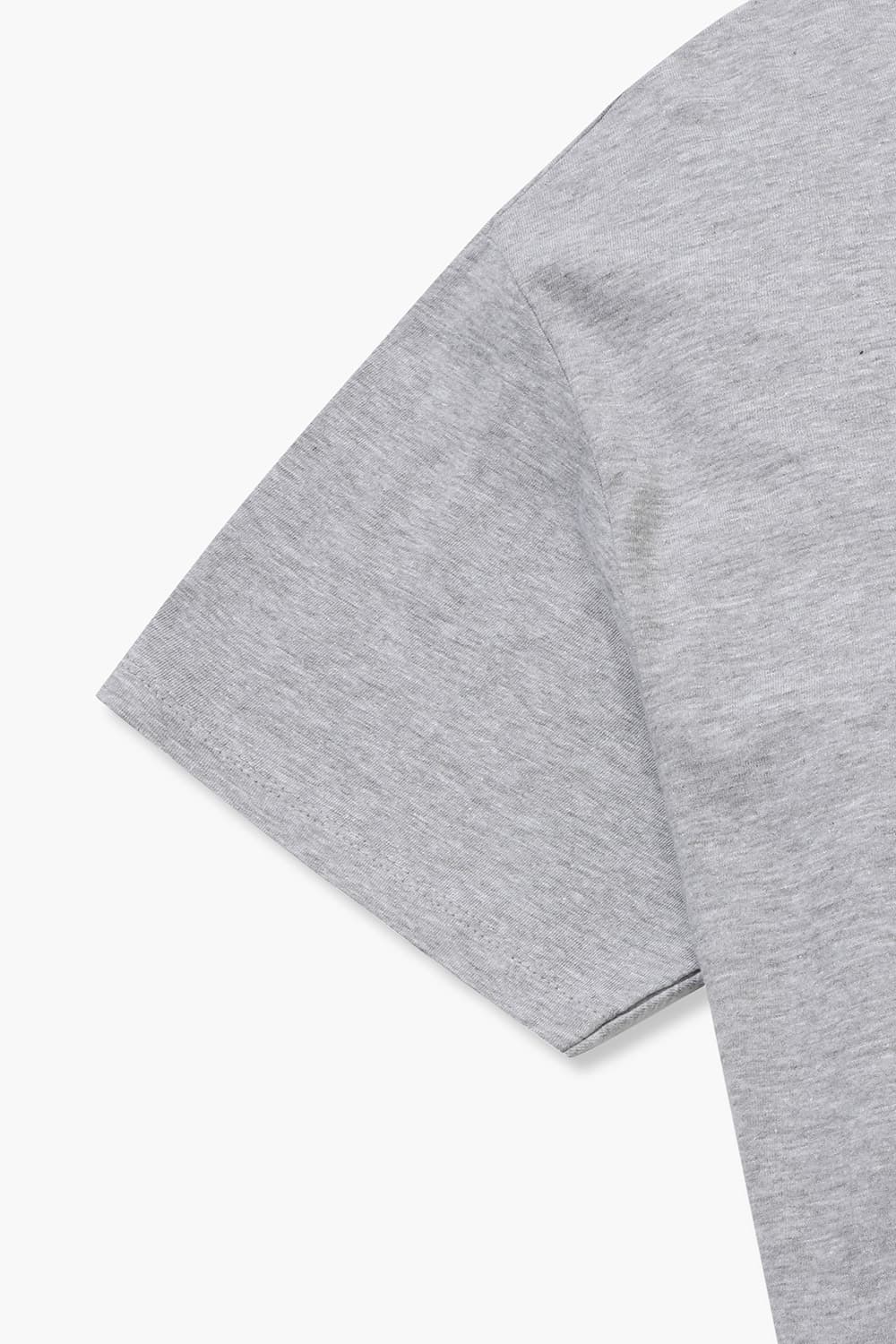 코튼 PARIS 일러스트 로고 517 라이트그레이 반소매 티셔츠