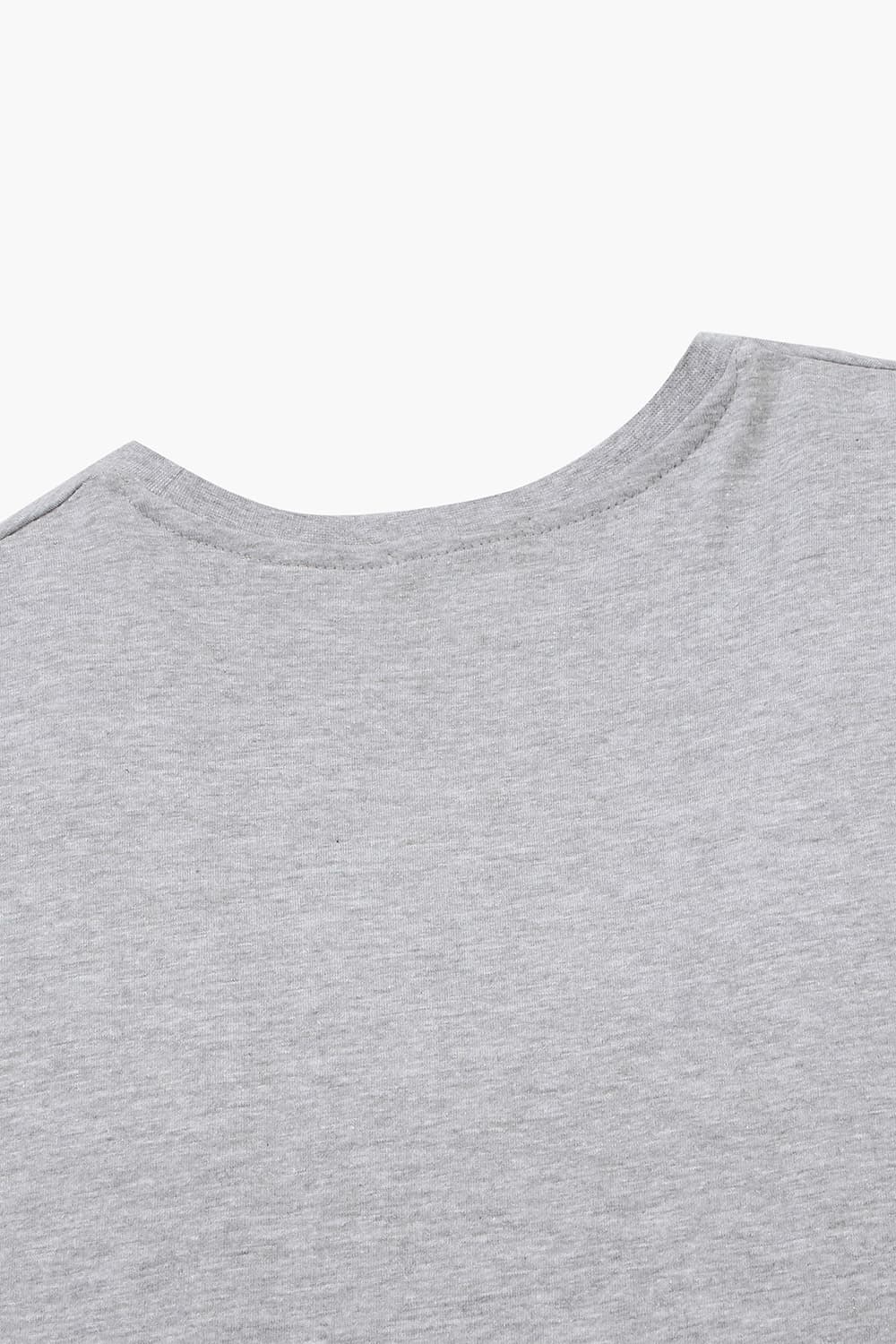 코튼 PARIS 일러스트 로고 517 라이트그레이 반소매 티셔츠