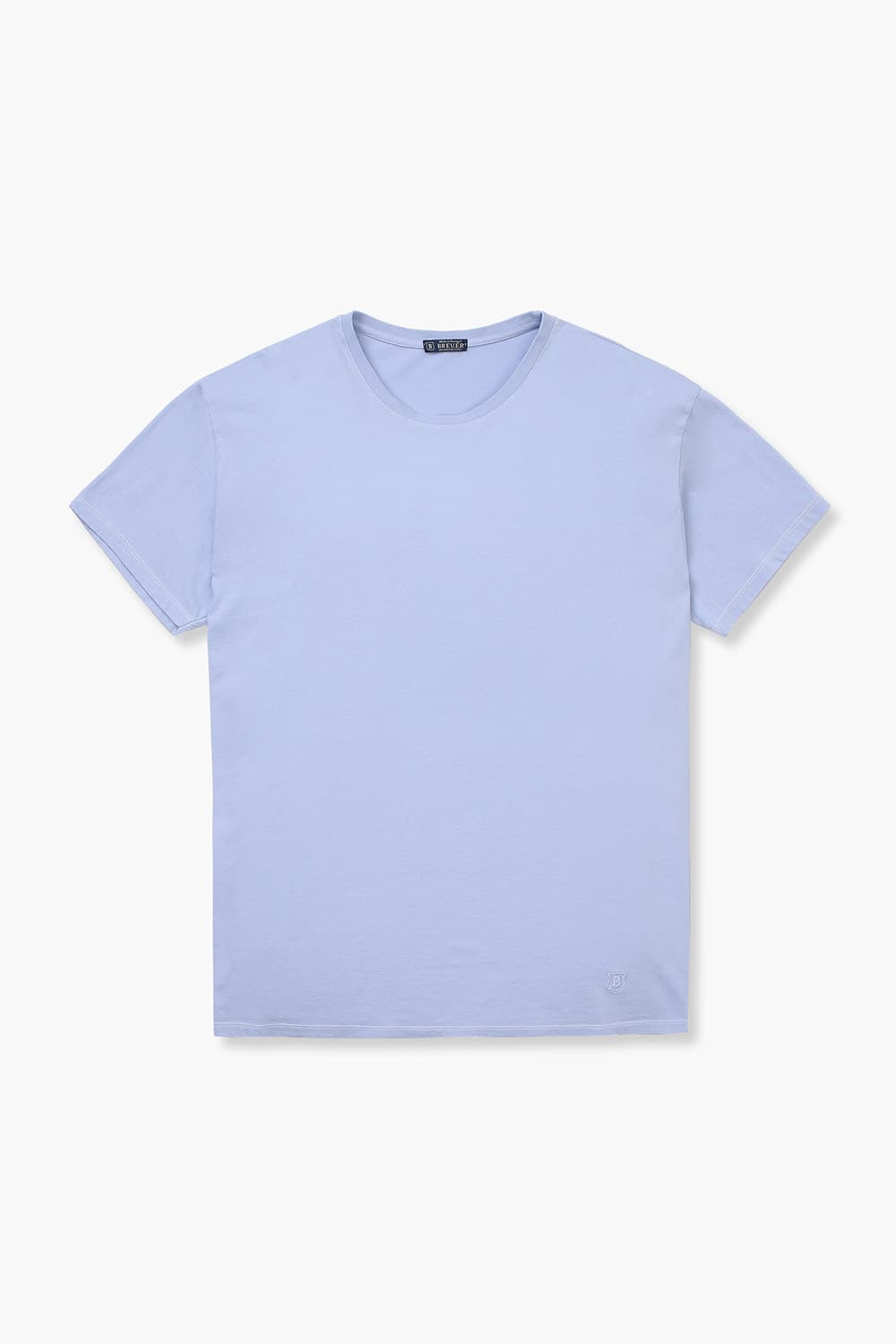 코튼 베이직 크루넥 512 라이트퍼플 반소매 티셔츠