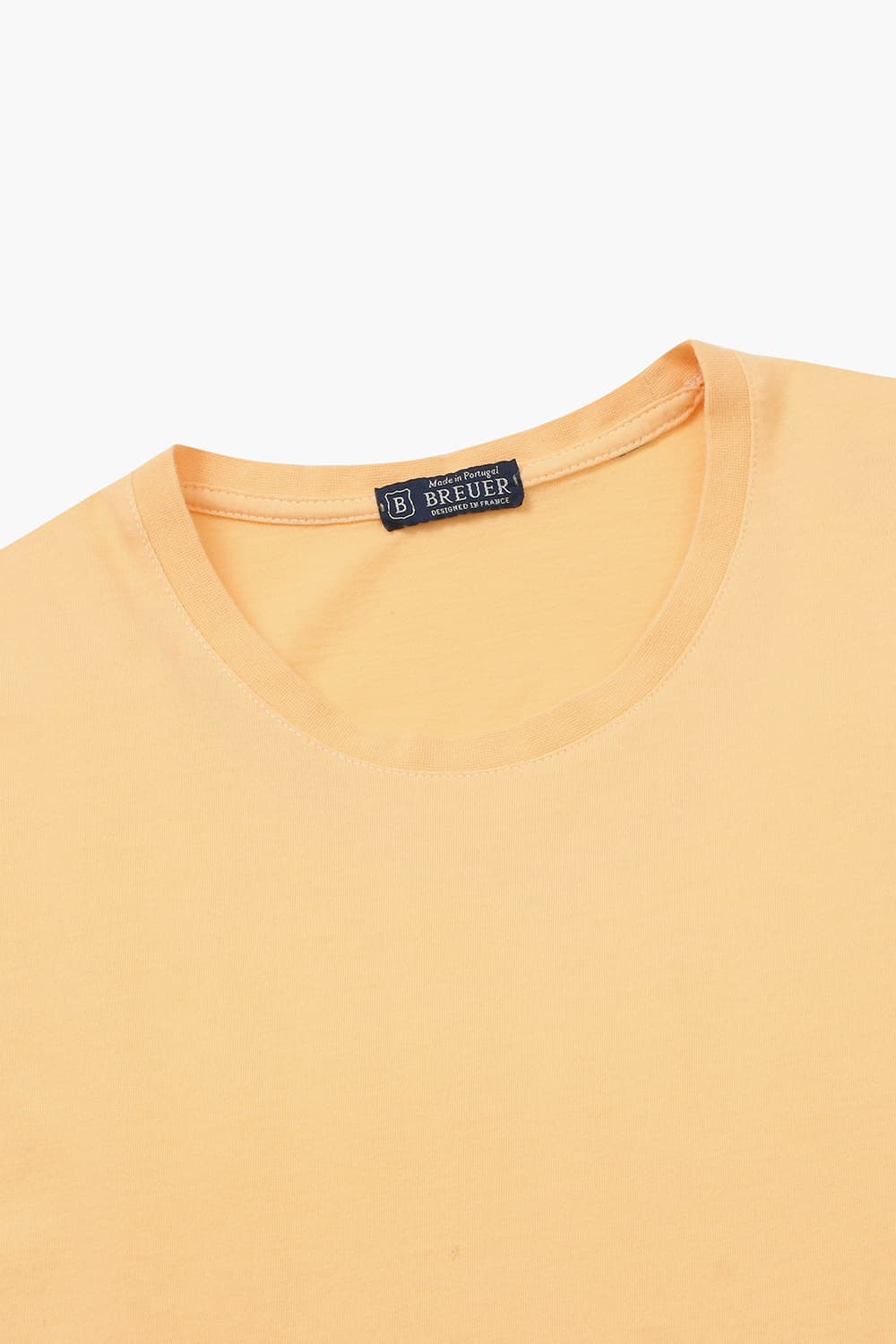 코튼 베이직 크루넥 512 옐로우 반소매 티셔츠