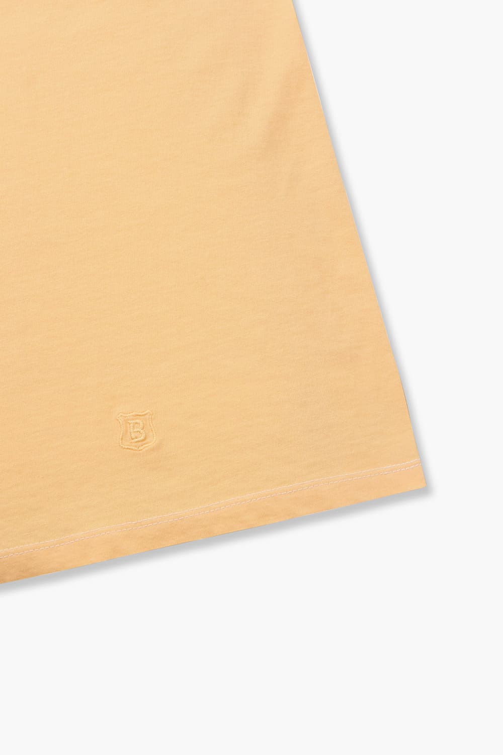 코튼 베이직 크루넥 512 옐로우 반소매 티셔츠