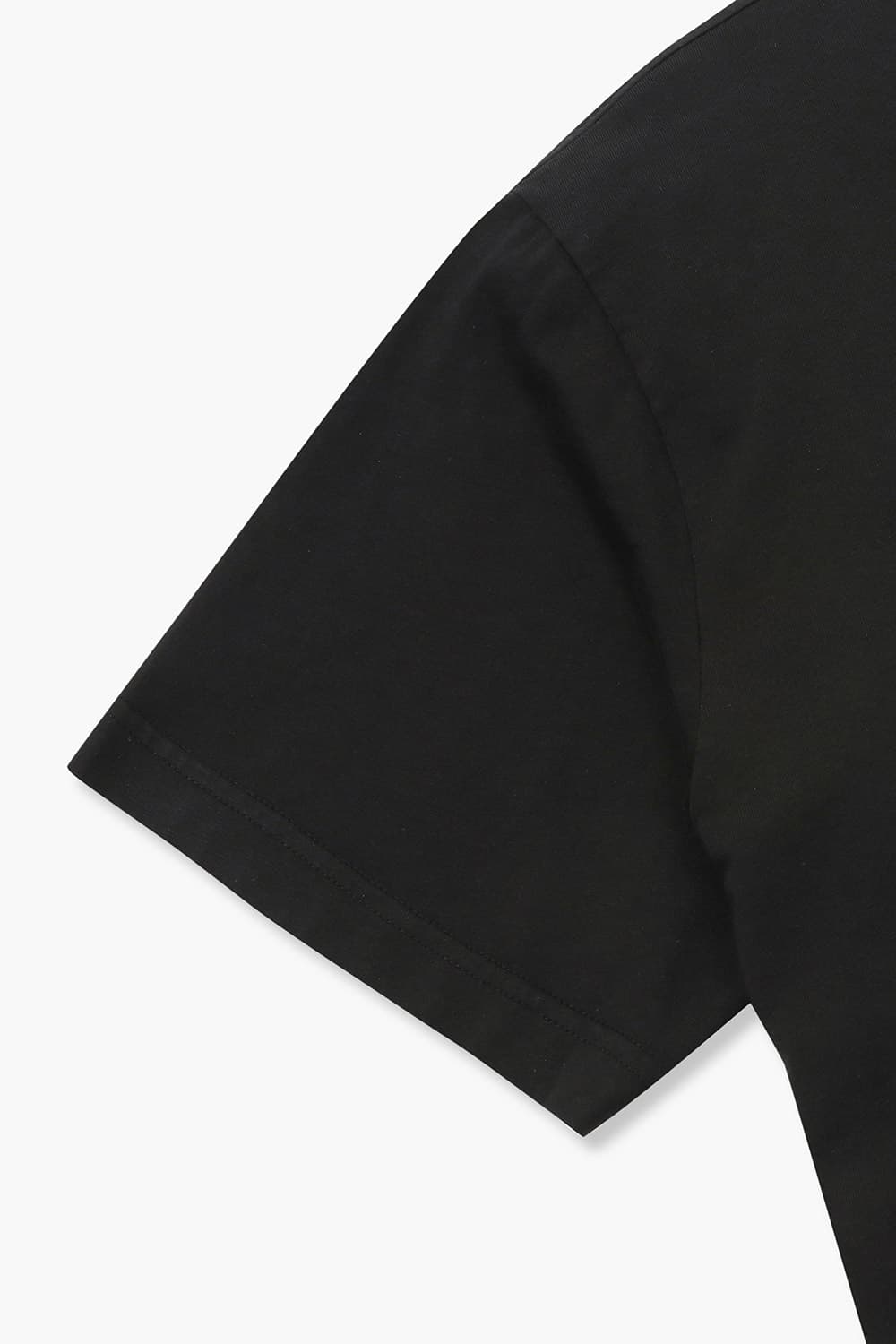 코튼 베이직 크루넥 511 블랙 반소매 티셔츠